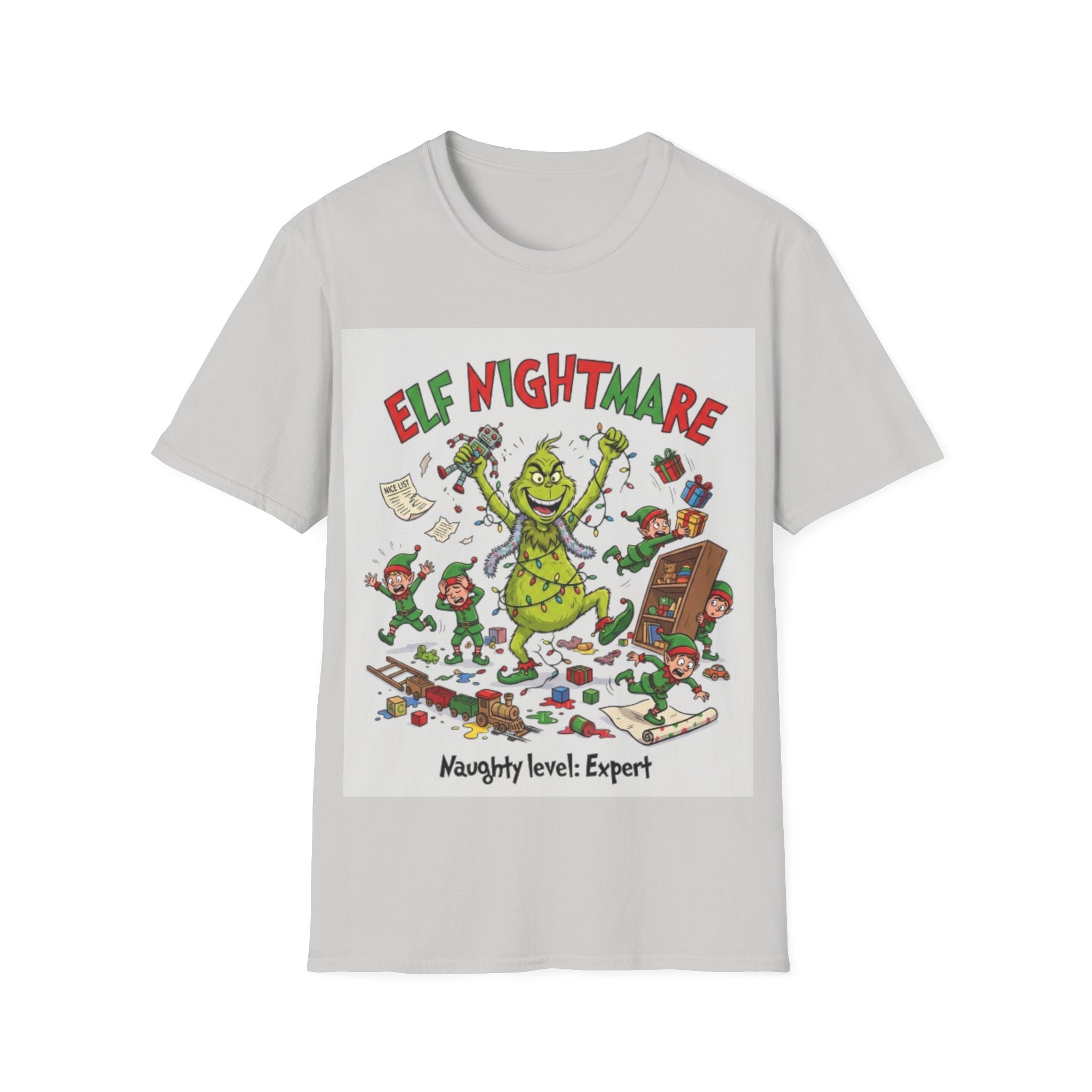 Grinch Elf Nightmare Tee | Funny Grinch Christmas Chaos T-shirt