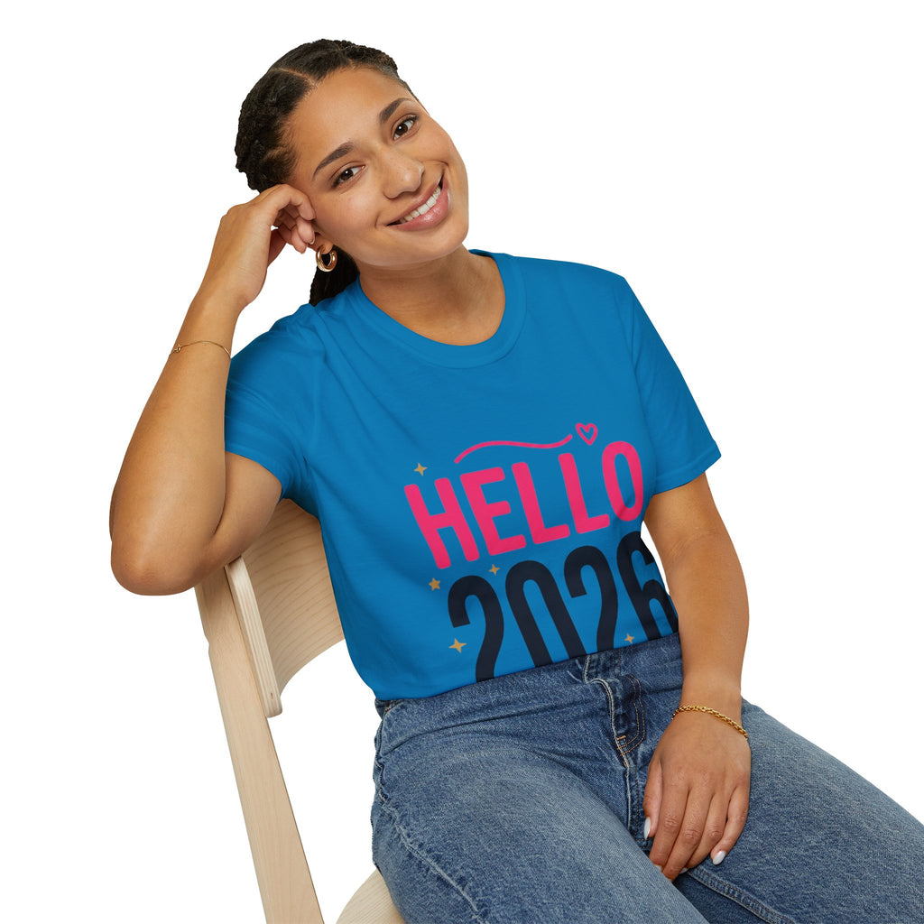 Hello 2026 New Year T-Shirt | Festive NYE Graphic Tee