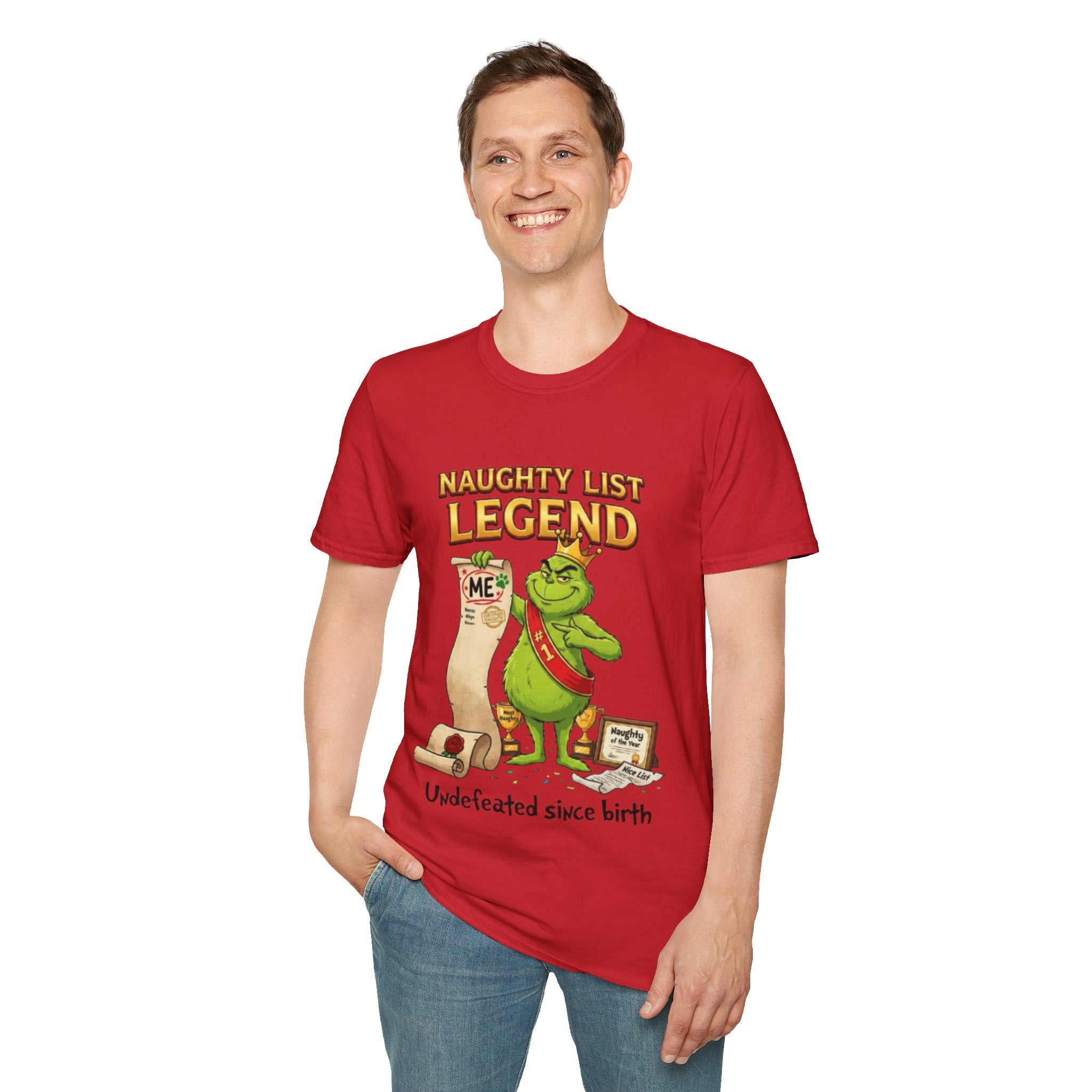 Naughty List Legend Tee | Funny Grinch Christmas T-shirt