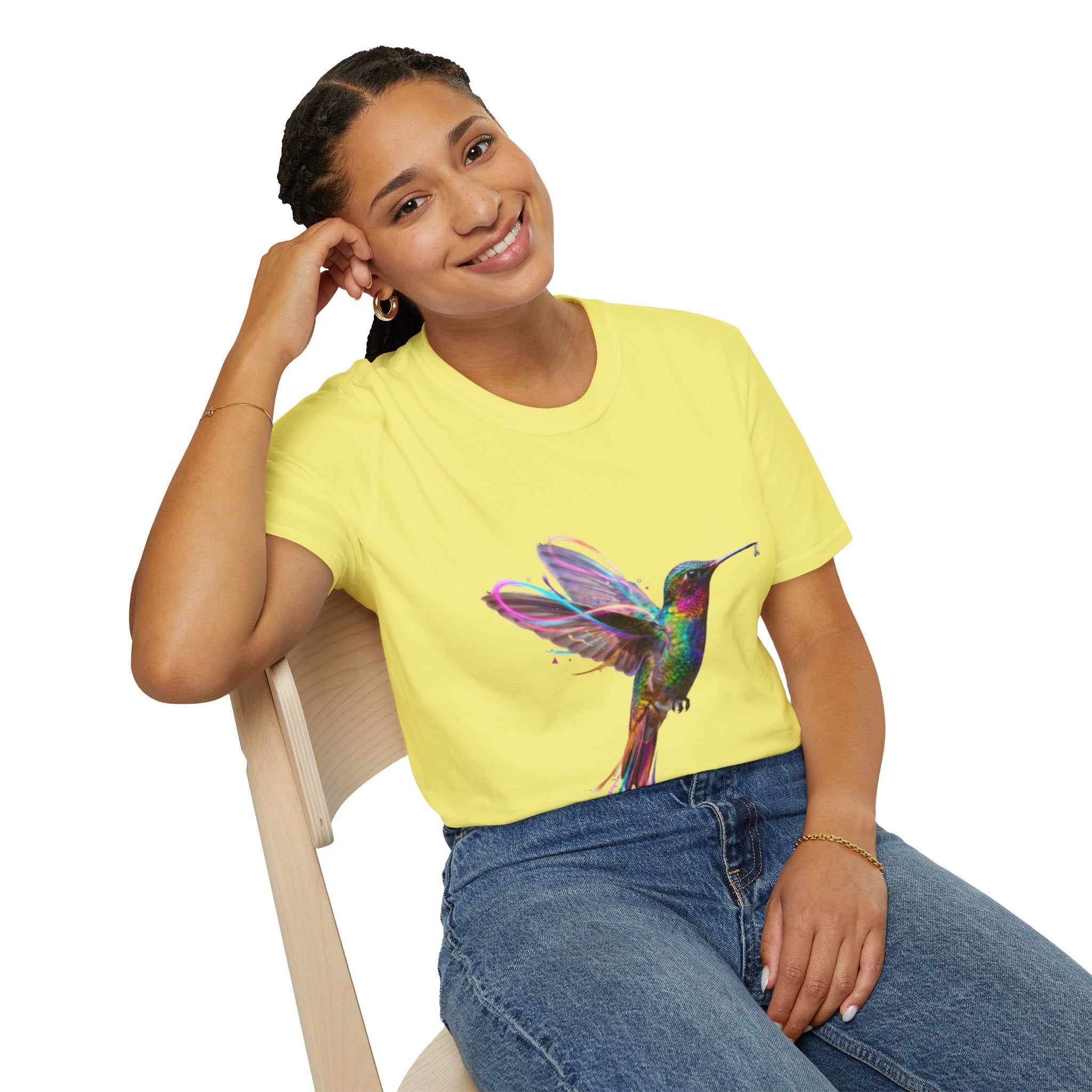 Vibrant Hummingbird Urban Streetwear Tee