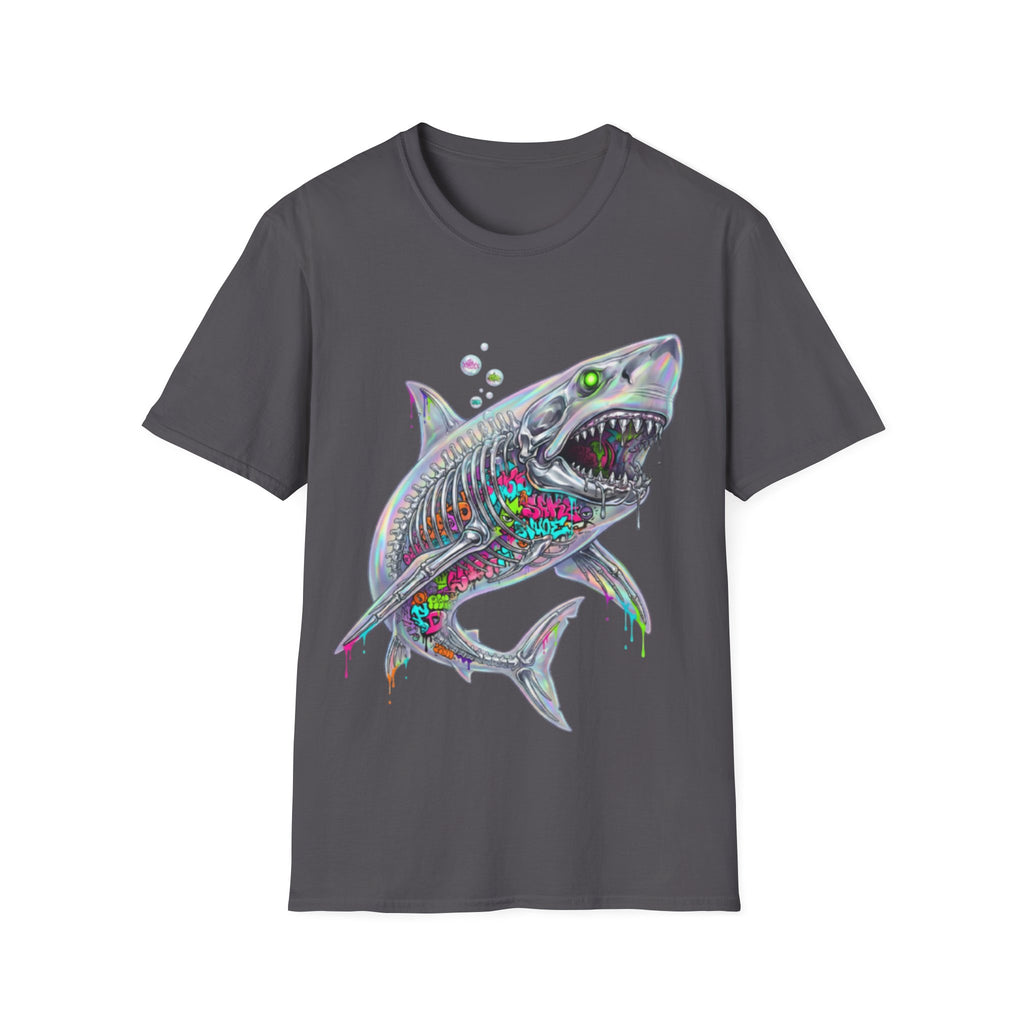 Iridescent Shark Streetwear T-Shirt - Urban Style