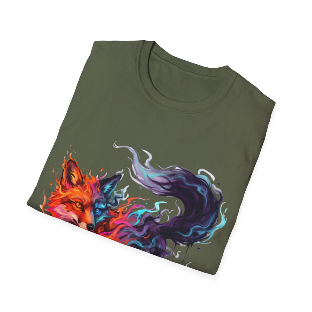 Urban Fox Flame T-Shirt - Trendy Streetwear Design