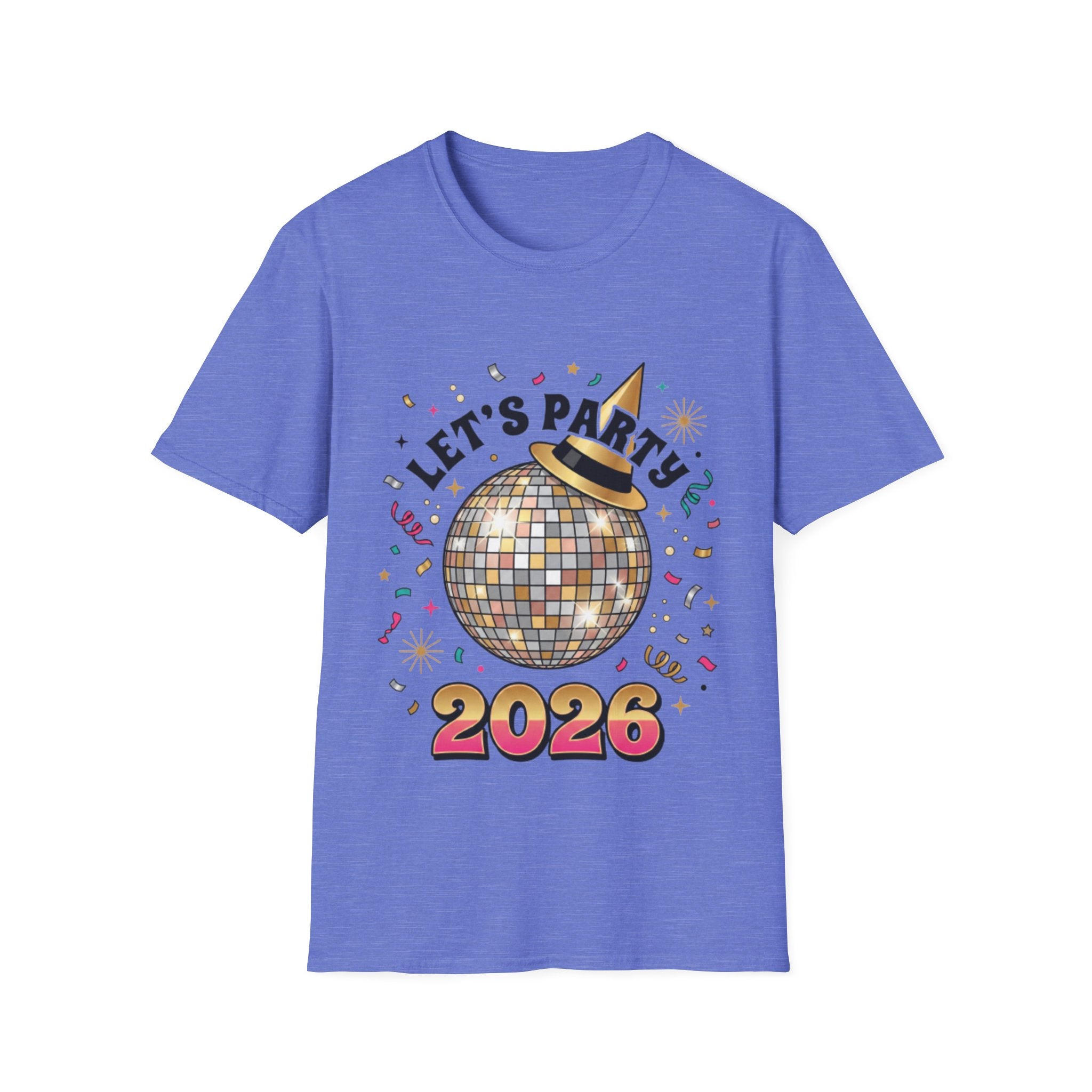 Trendy Let's Party 2026 Disco Ball Tee