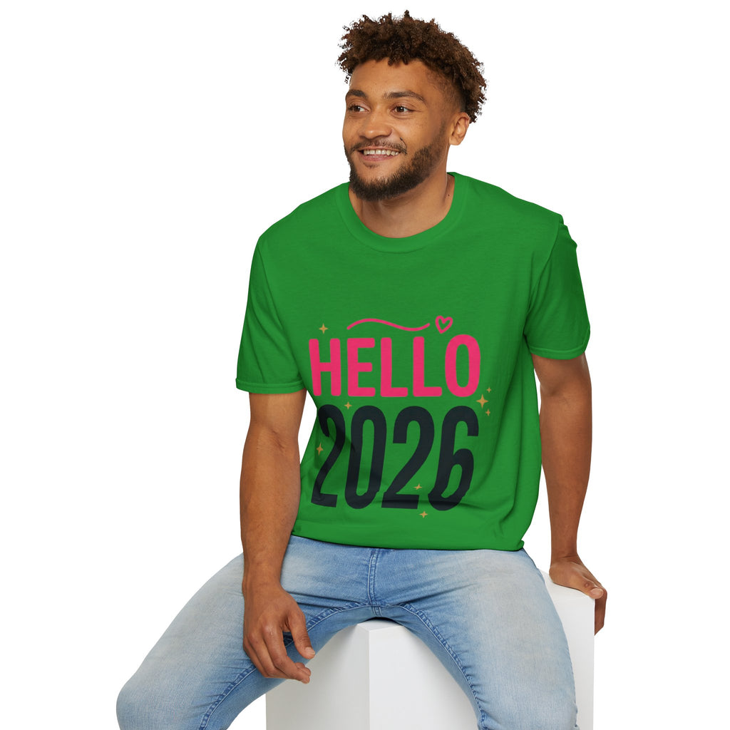 Hello 2026 New Year T-Shirt | Festive NYE Graphic Tee