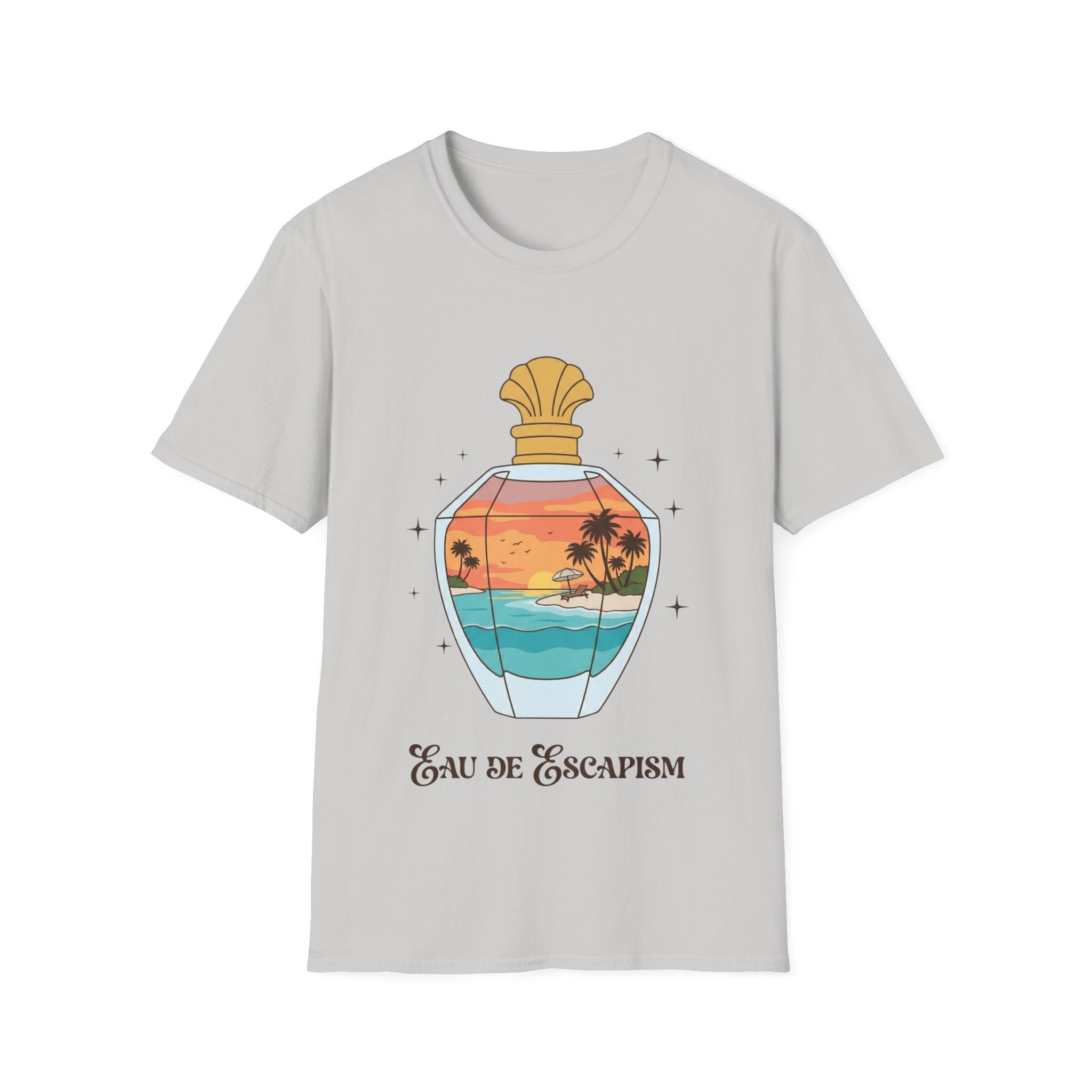 Eau De Escapism Graphic Tee - Dreamy Vacation Aesthetic T-shirt