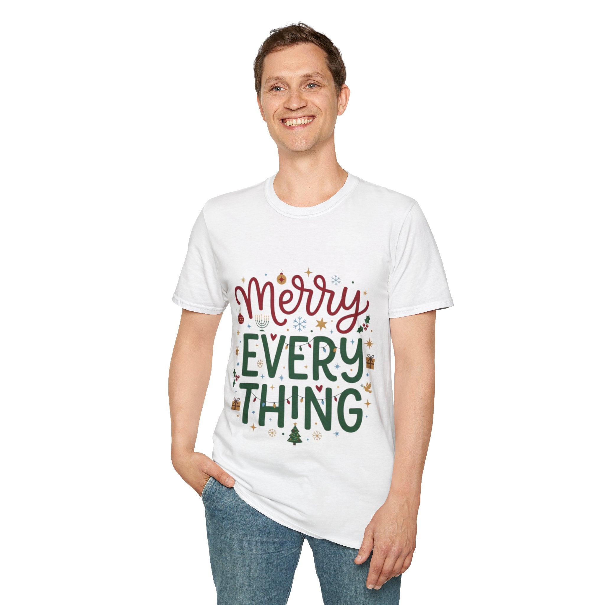 'Merry Everything' Holiday T-Shirt | Fun Cheerful Christmas Tee