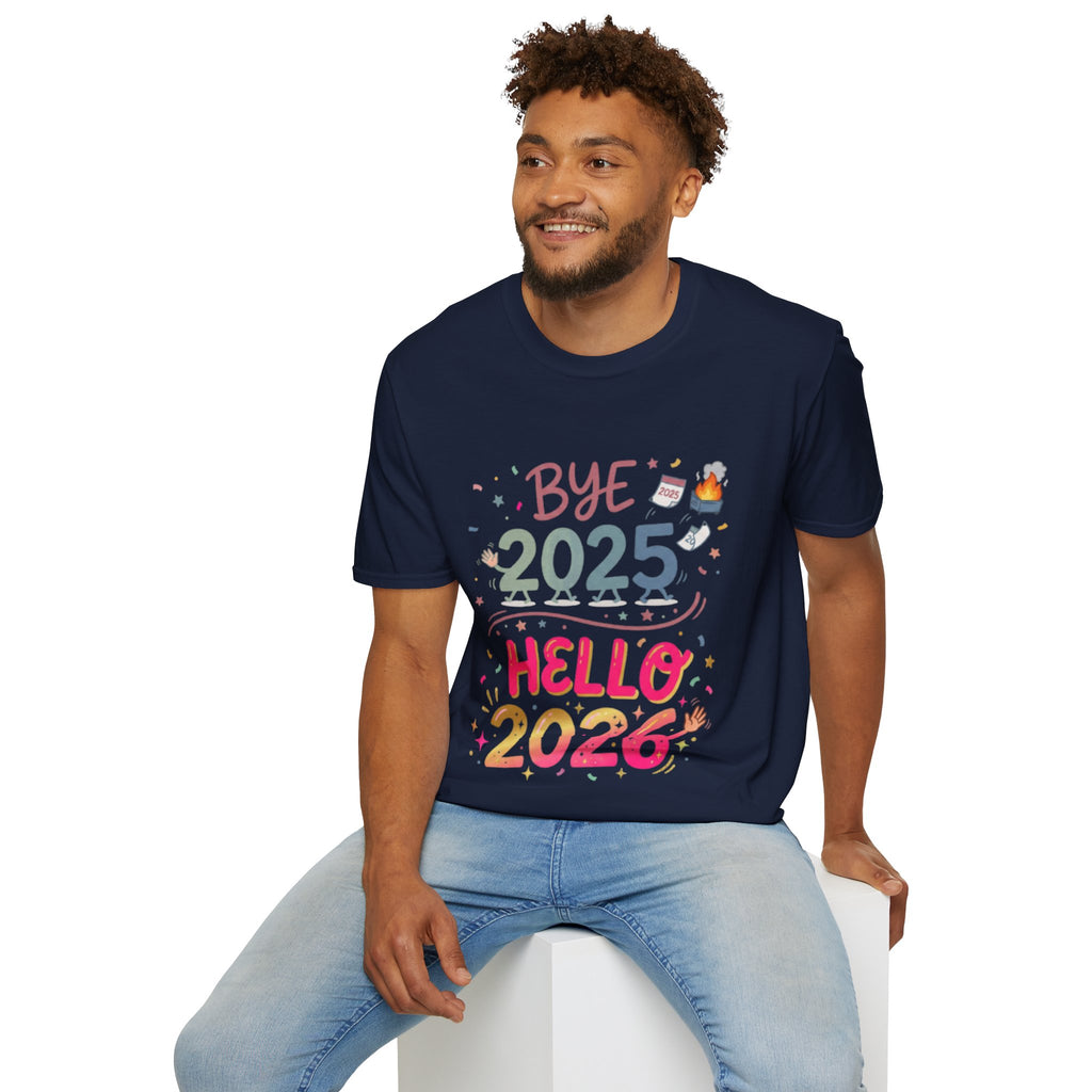 Trendy Urban Bye 2025 Hello 2026 T-Shirt