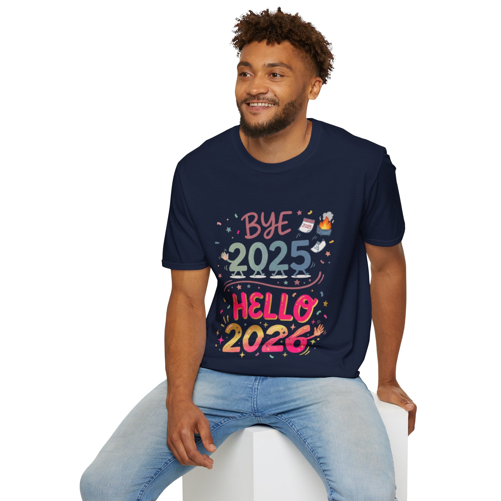 Trendy Urban Bye 2025 Hello 2026 T-Shirt