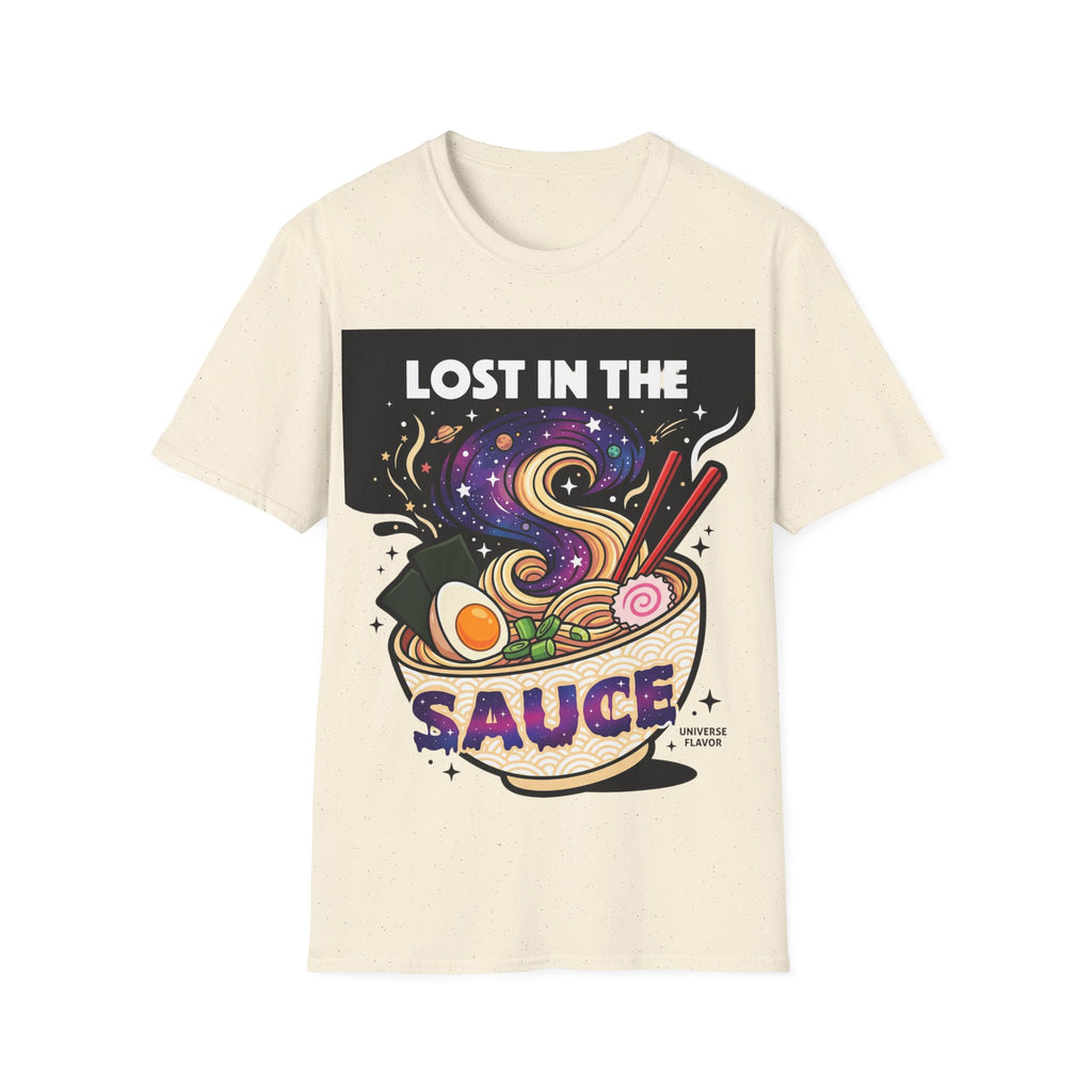 Lost in the Sauce Ramen Graphic Tee | Cosmic Noodle Bowl Streetwear Shirt