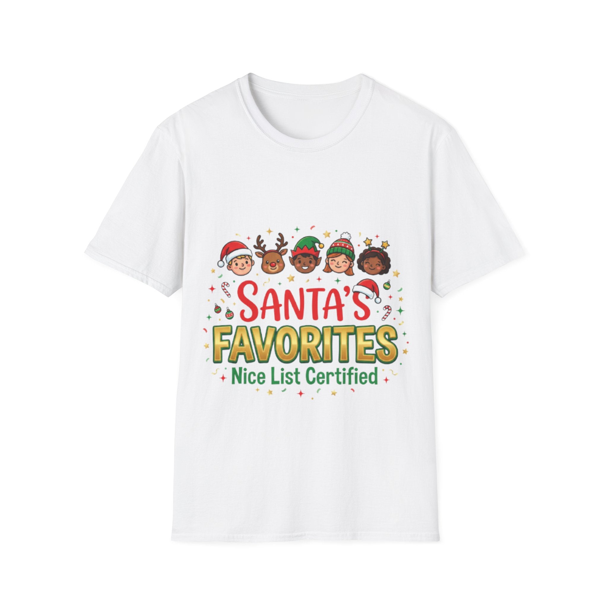Santa's Favorites Unisex Festive Streetwear Tee