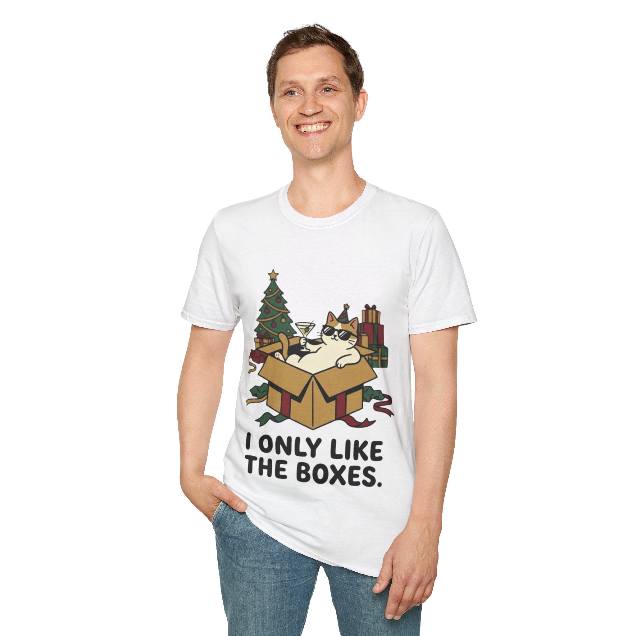 Cat Holiday Spirit Tee | Funny & Cool Christmas T-shirt