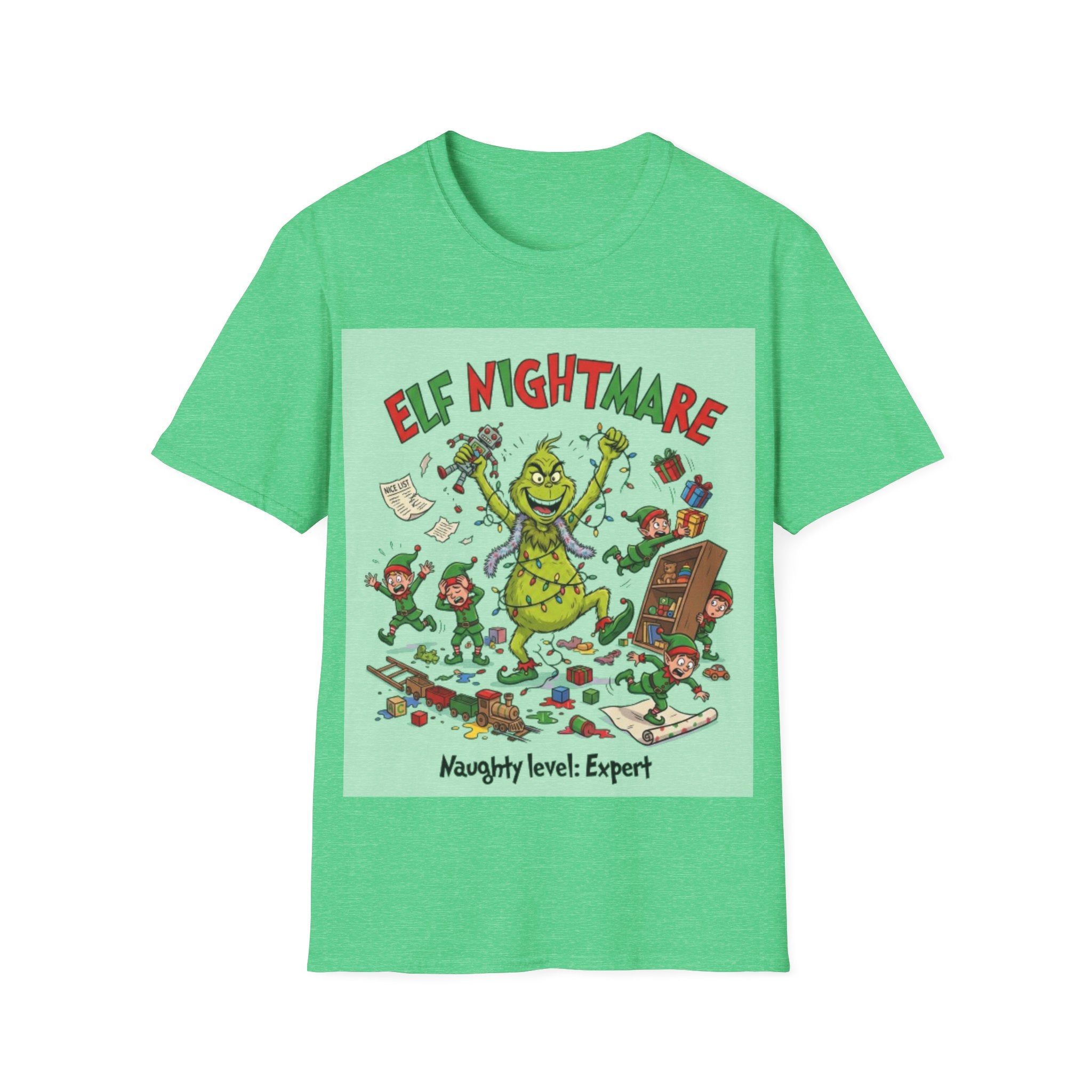 Grinch Elf Nightmare Tee | Funny Grinch Christmas Chaos T-shirt