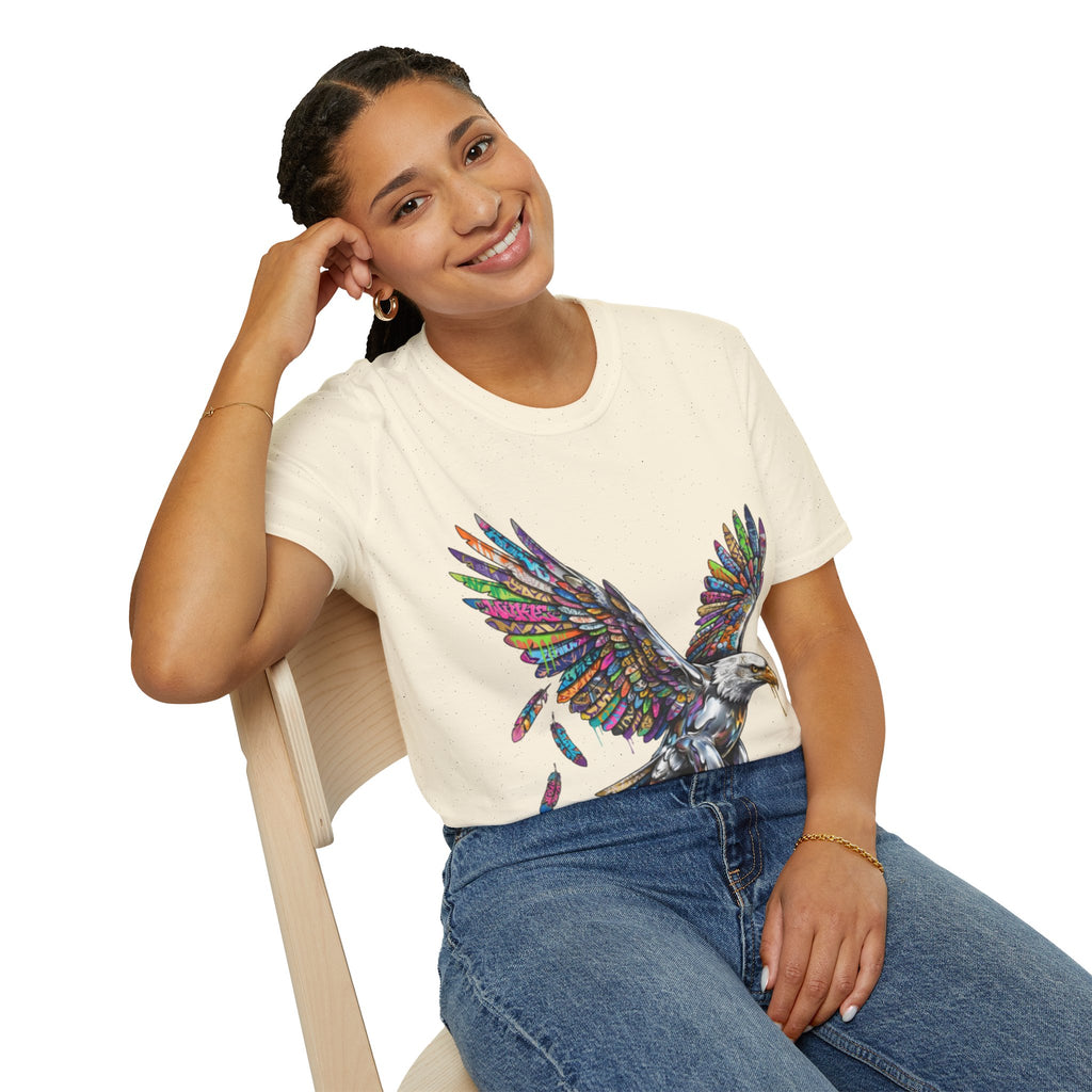 Vibrant Urban Eagle T-Shirt - Bold Streetwear Design