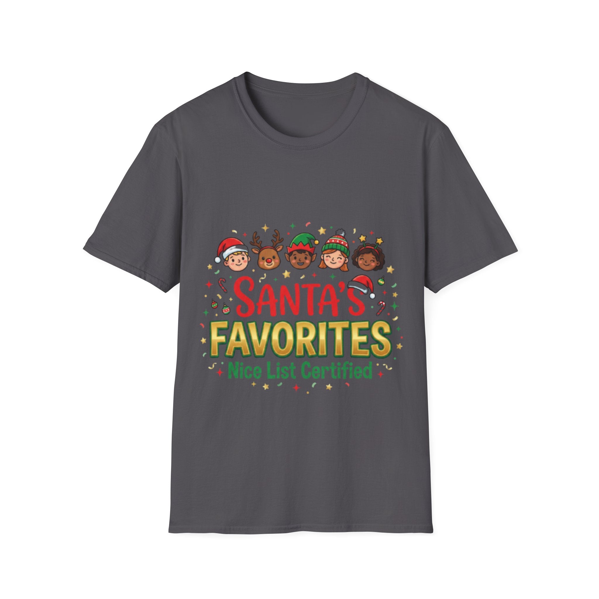 Santa's Favorites Unisex Festive Streetwear Tee