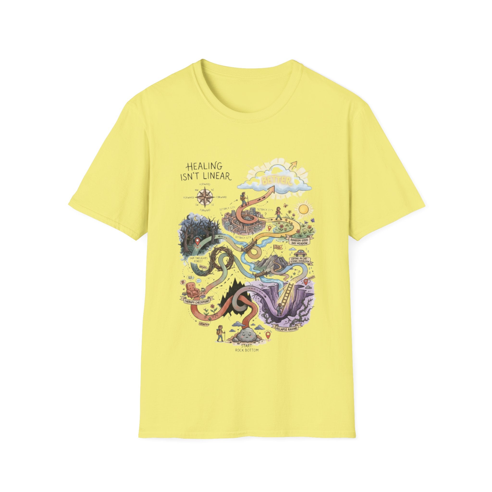 Healing Journey Streetwear Tee - Urban Trendy Design