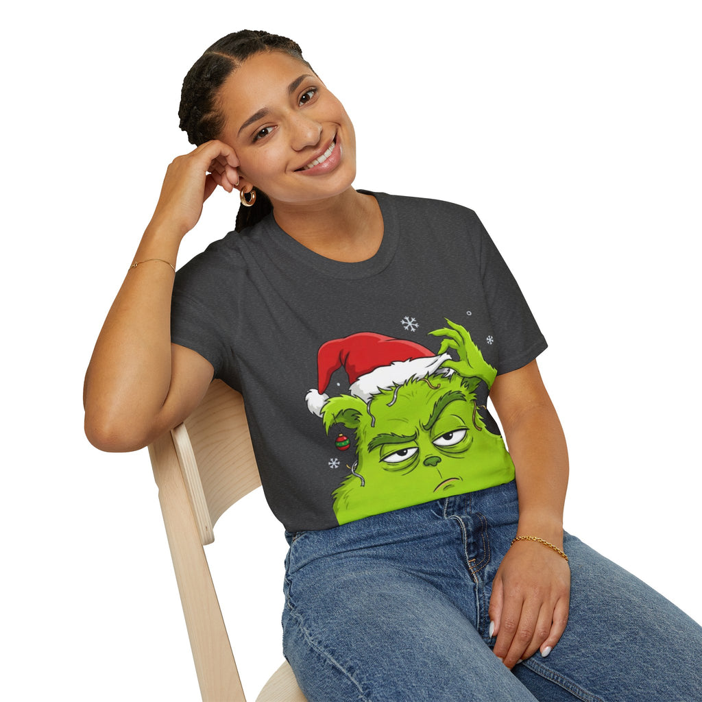 Grinch Holiday Mood T-shirt | Sarcastic Grinch Christmas Tee