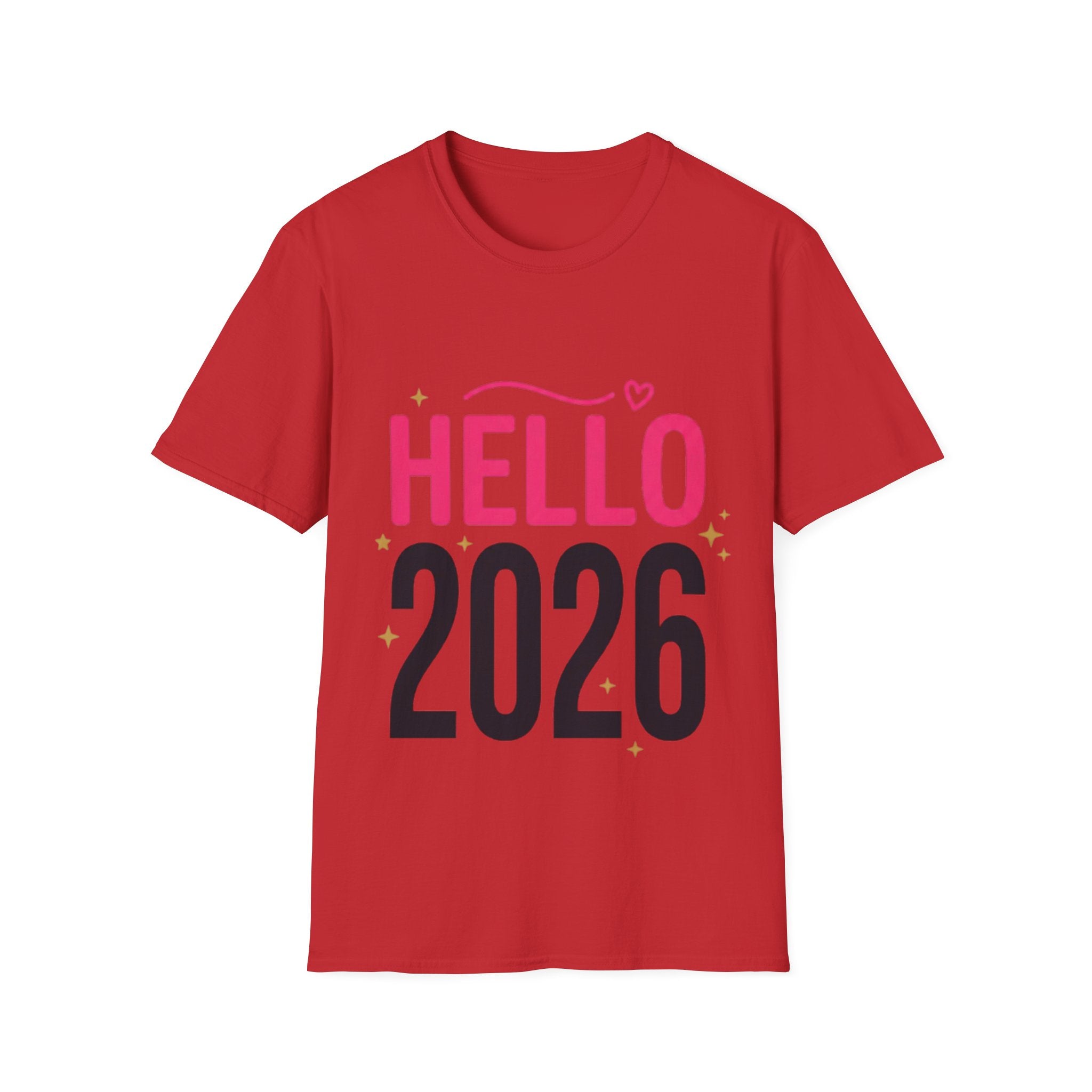 Hello 2026 Trendy Unisex Streetwear T-Shirt