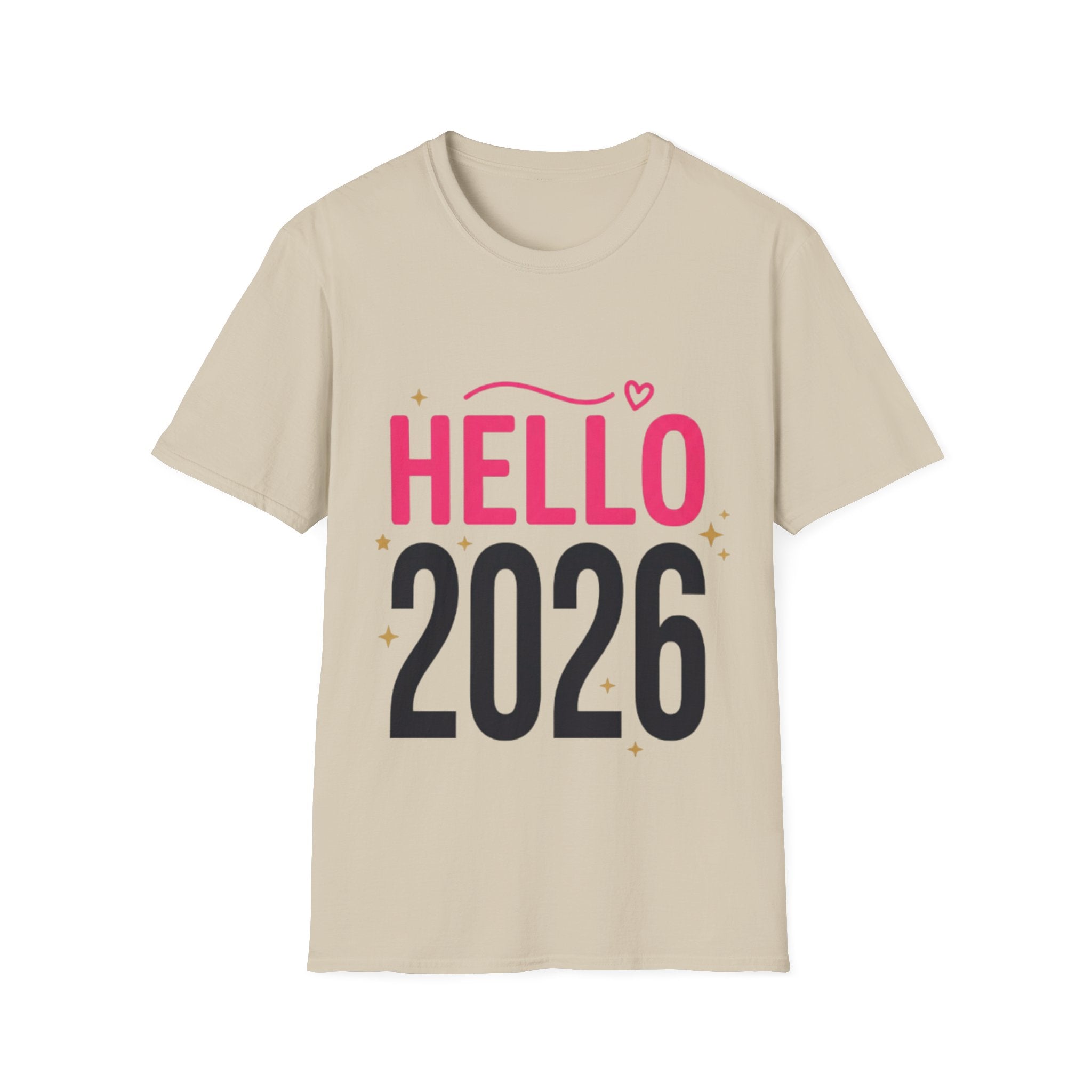 Hello 2026 Trendy Unisex Streetwear T-Shirt