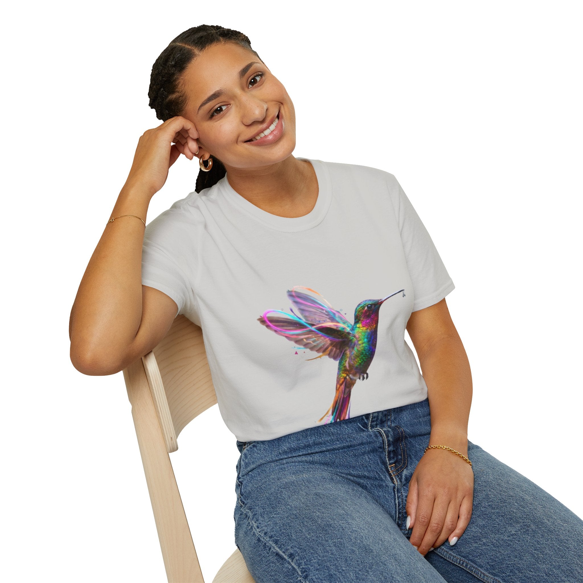 Vibrant Hummingbird Urban Streetwear Tee