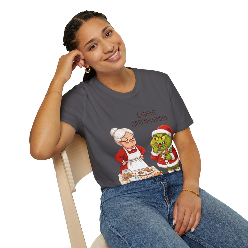 Grinch Cookie Thief T-shirt | Funny Holiday Baking Tee
