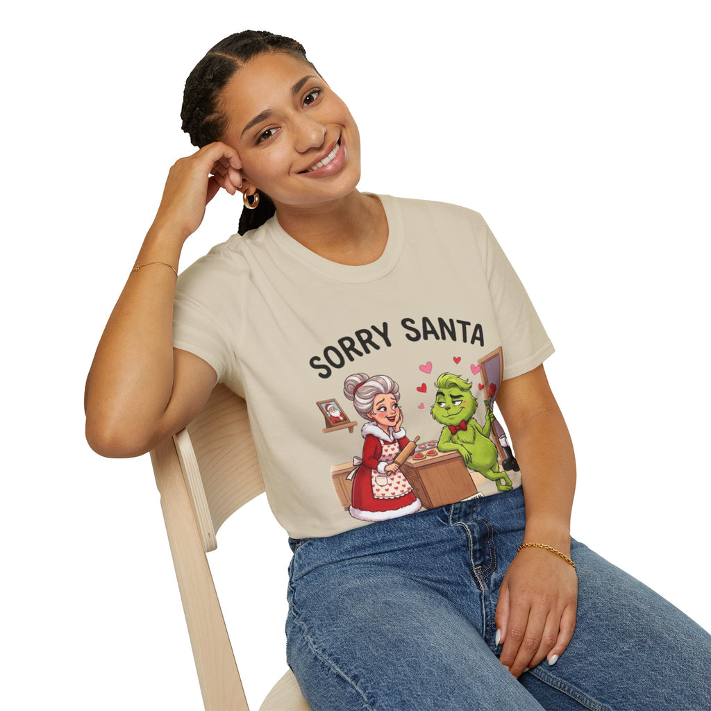 Grinch Rizz T-shirt | Funny Mrs. Claus Christmas Tee