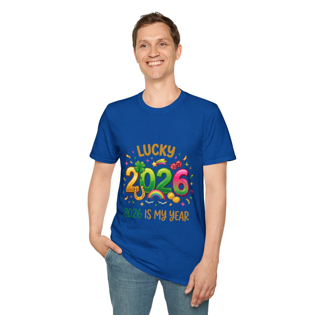 Lucky 2026 Streetwear T-Shirt - Trendy Urban Style