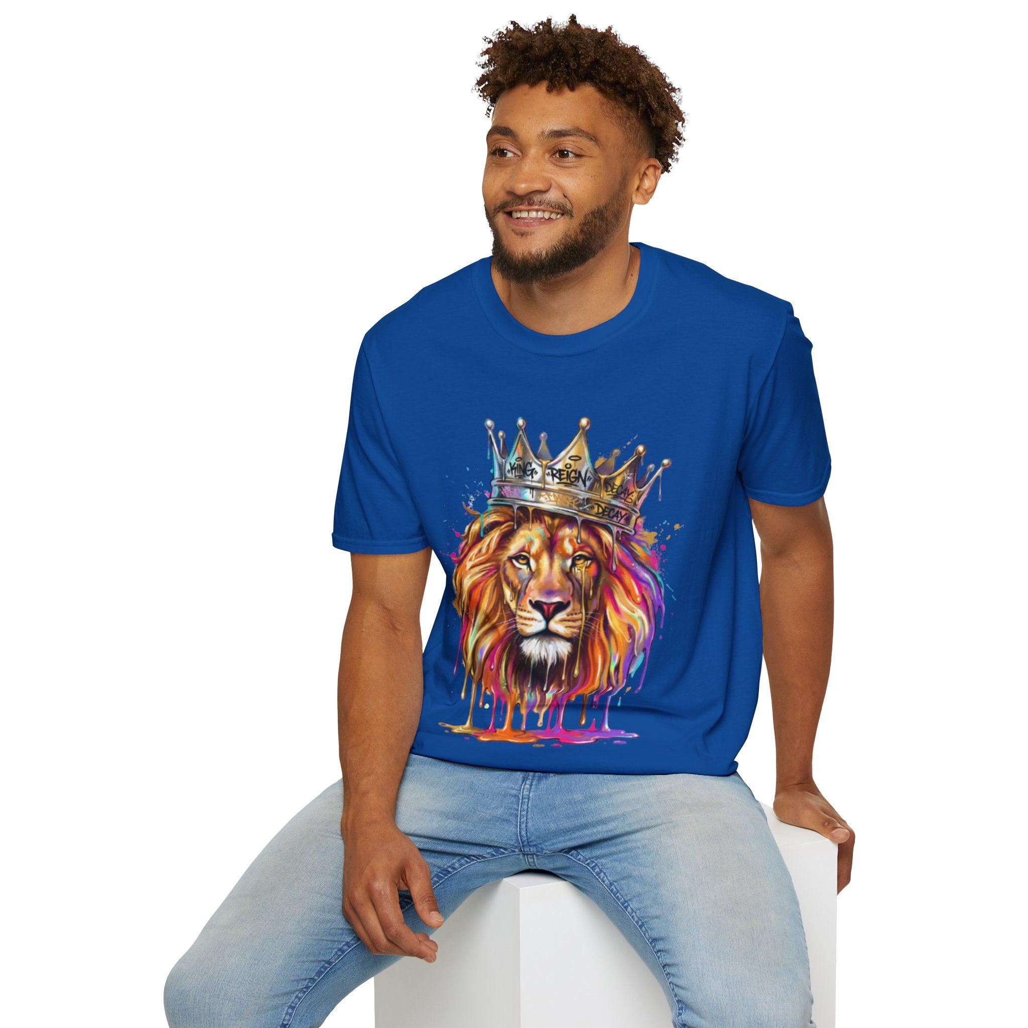 Vibrant Lion Streetwear Tee - Urban Art Vibes