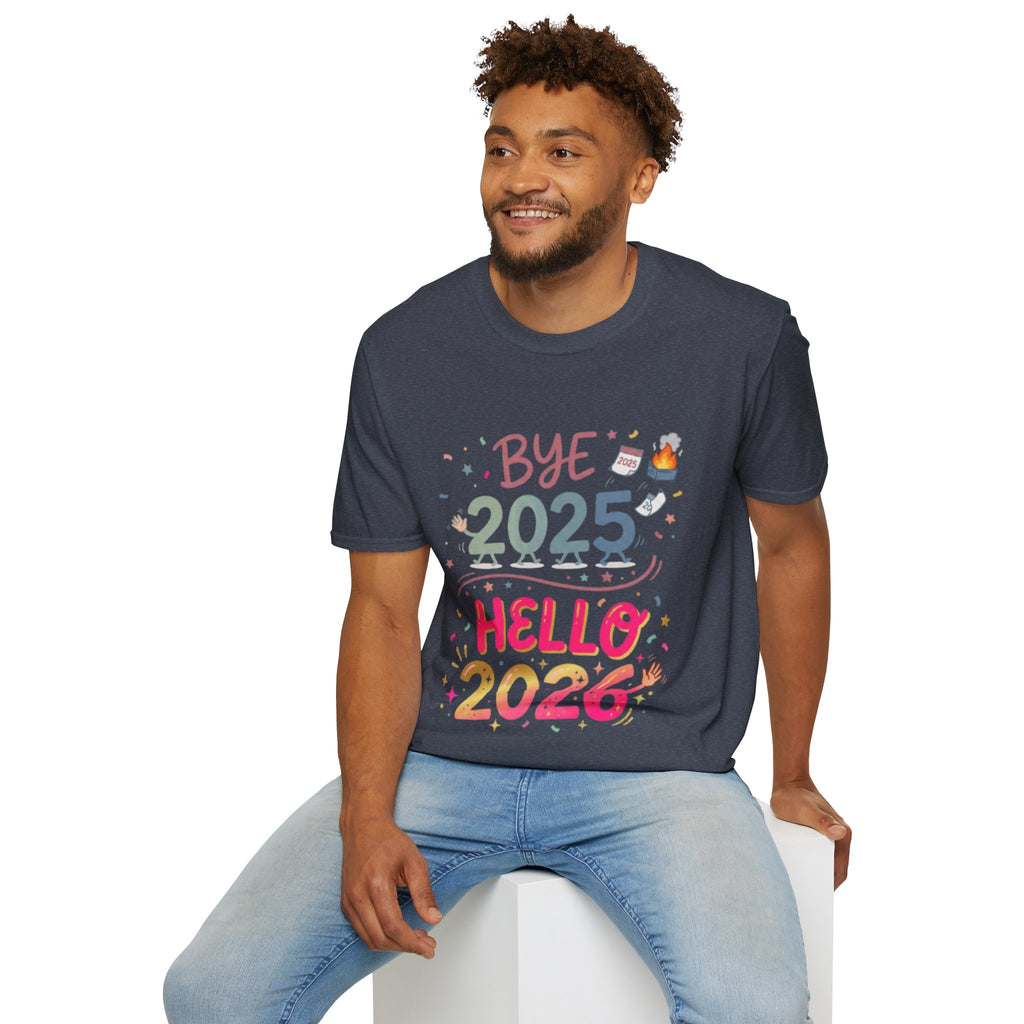 Trendy Urban Bye 2025 Hello 2026 T-Shirt