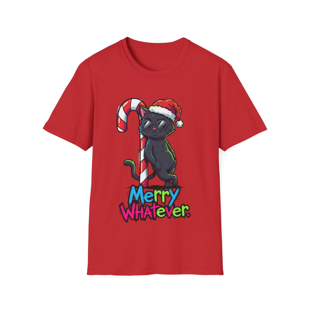 Christmas T-shirt: Merry Whatever Cat