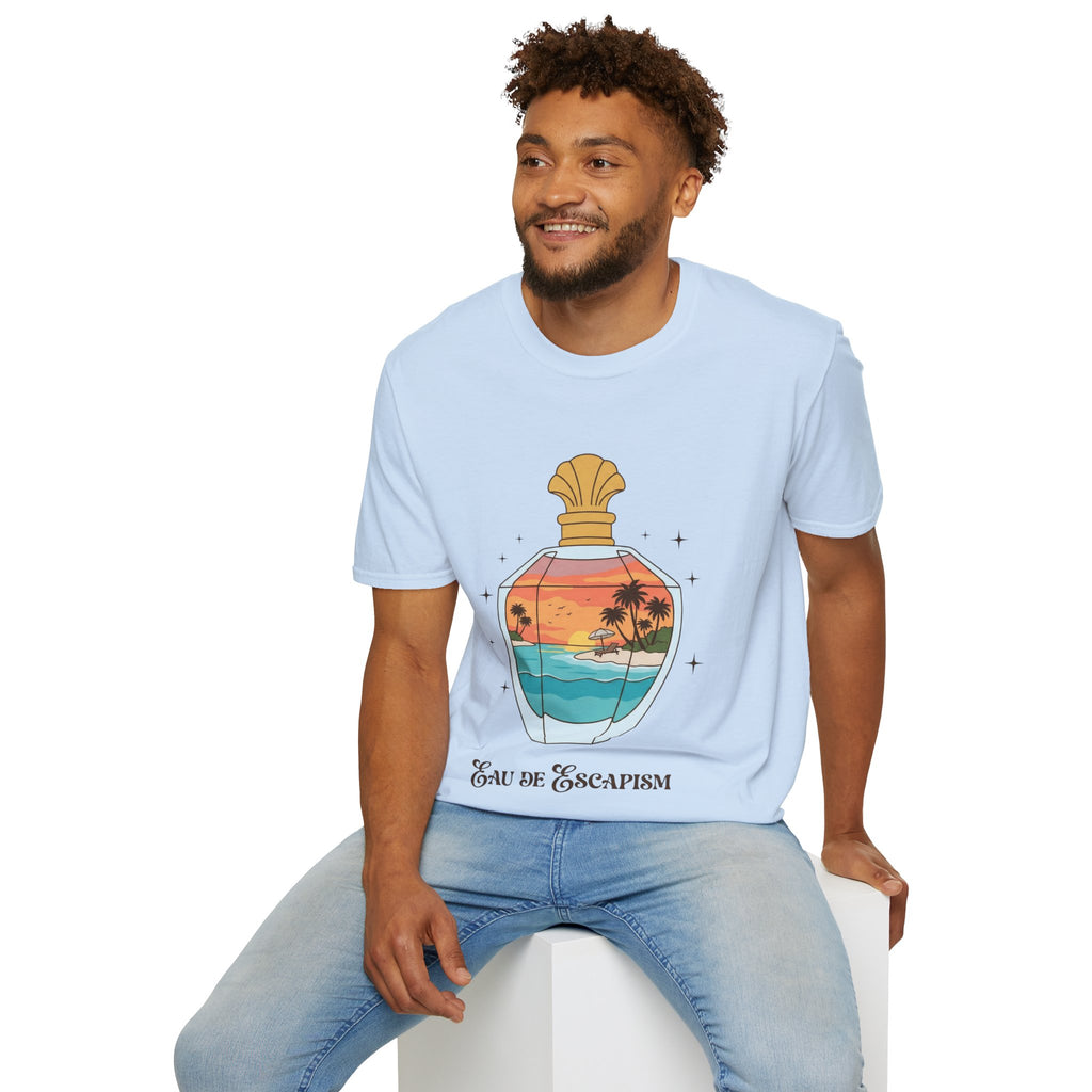 Eau De Escapism Graphic Tee - Dreamy Vacation Aesthetic T-shirt