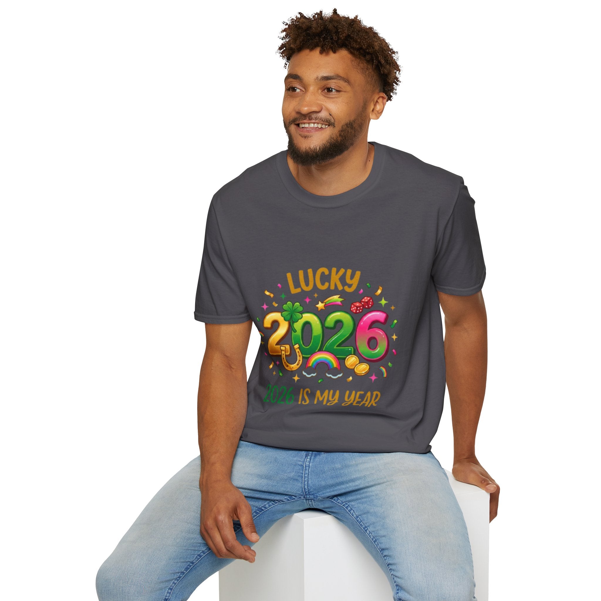 Lucky 2026 Streetwear T-Shirt - Trendy Urban Style