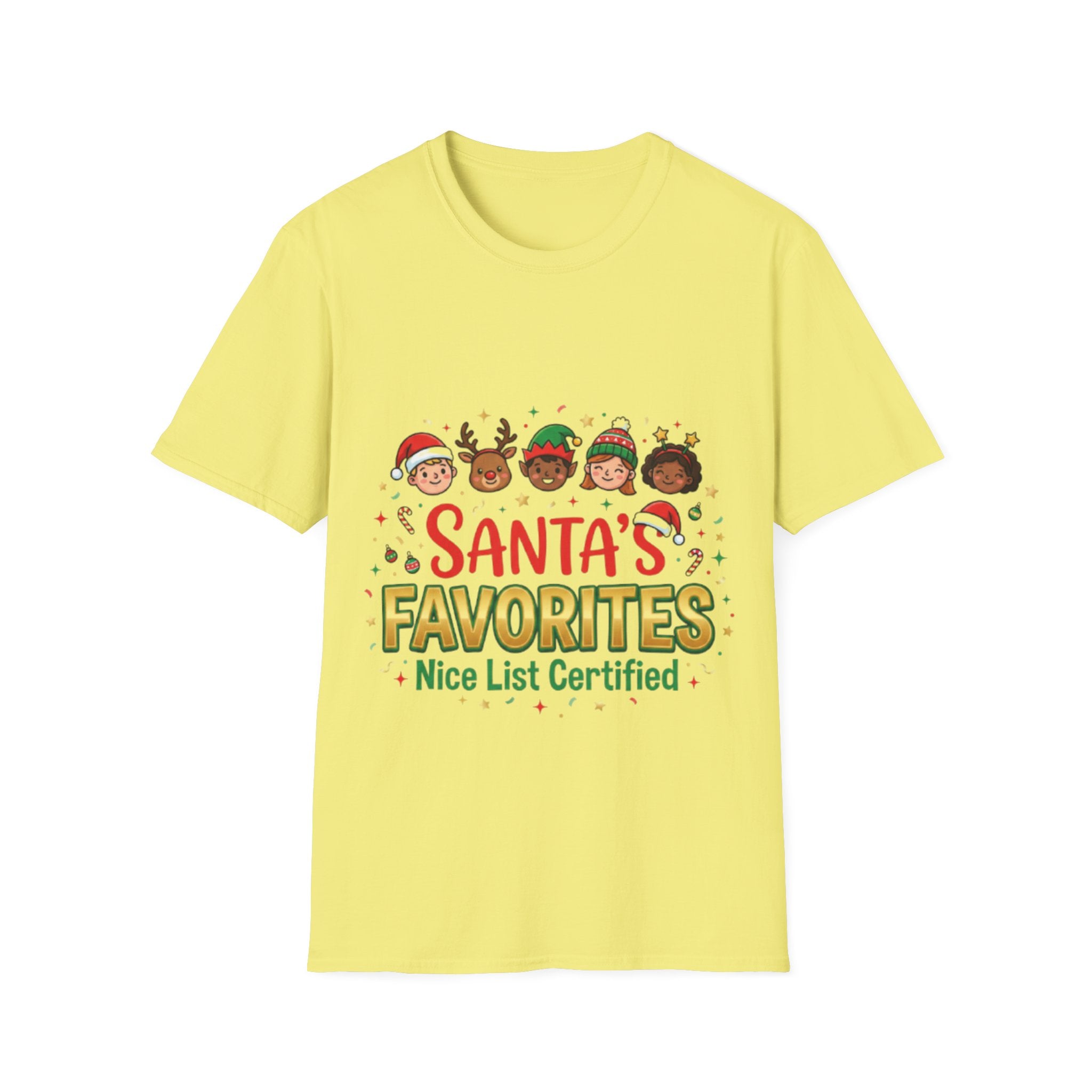 Santa's Favorites Unisex Festive Streetwear Tee