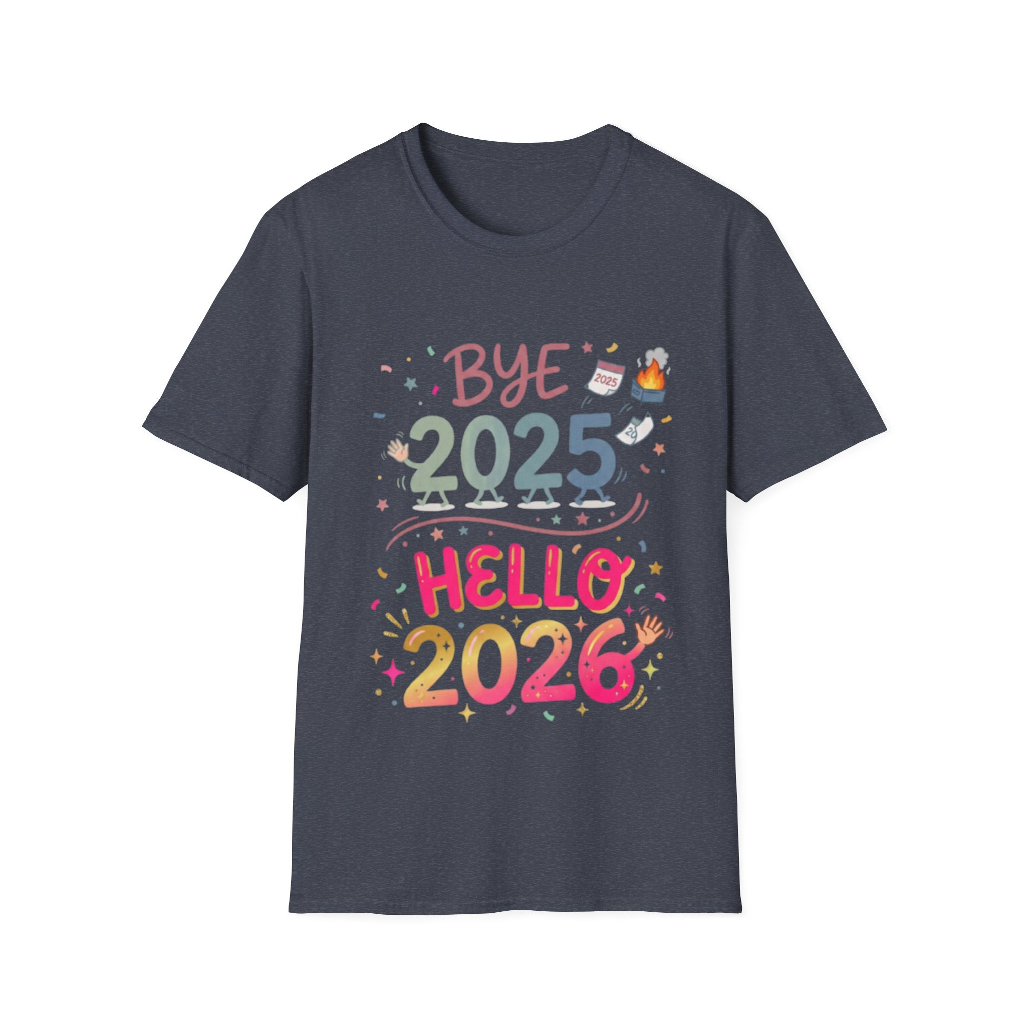 Trendy Urban Bye 2025 Hello 2026 T-Shirt