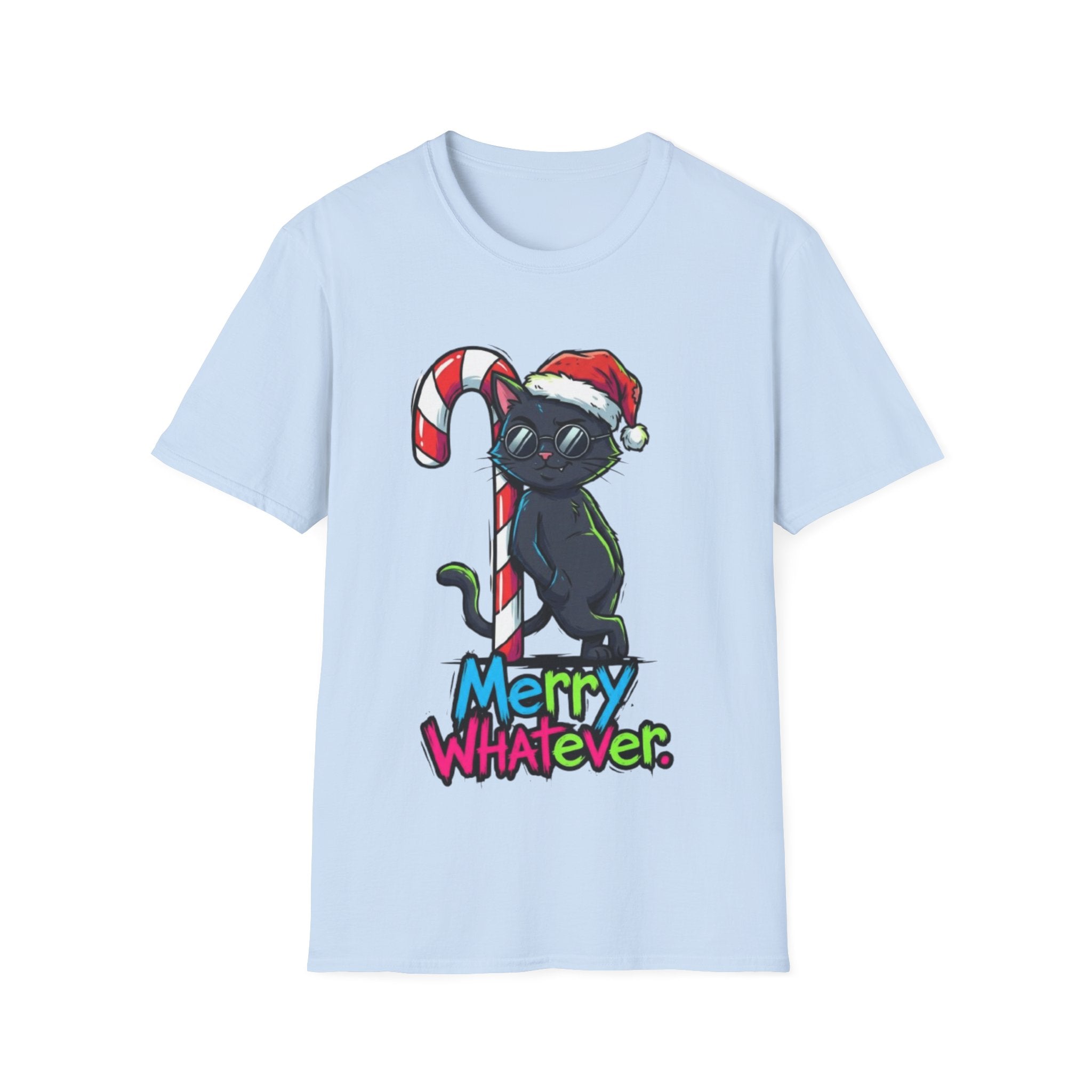 Christmas T-shirt: Merry Whatever Cat