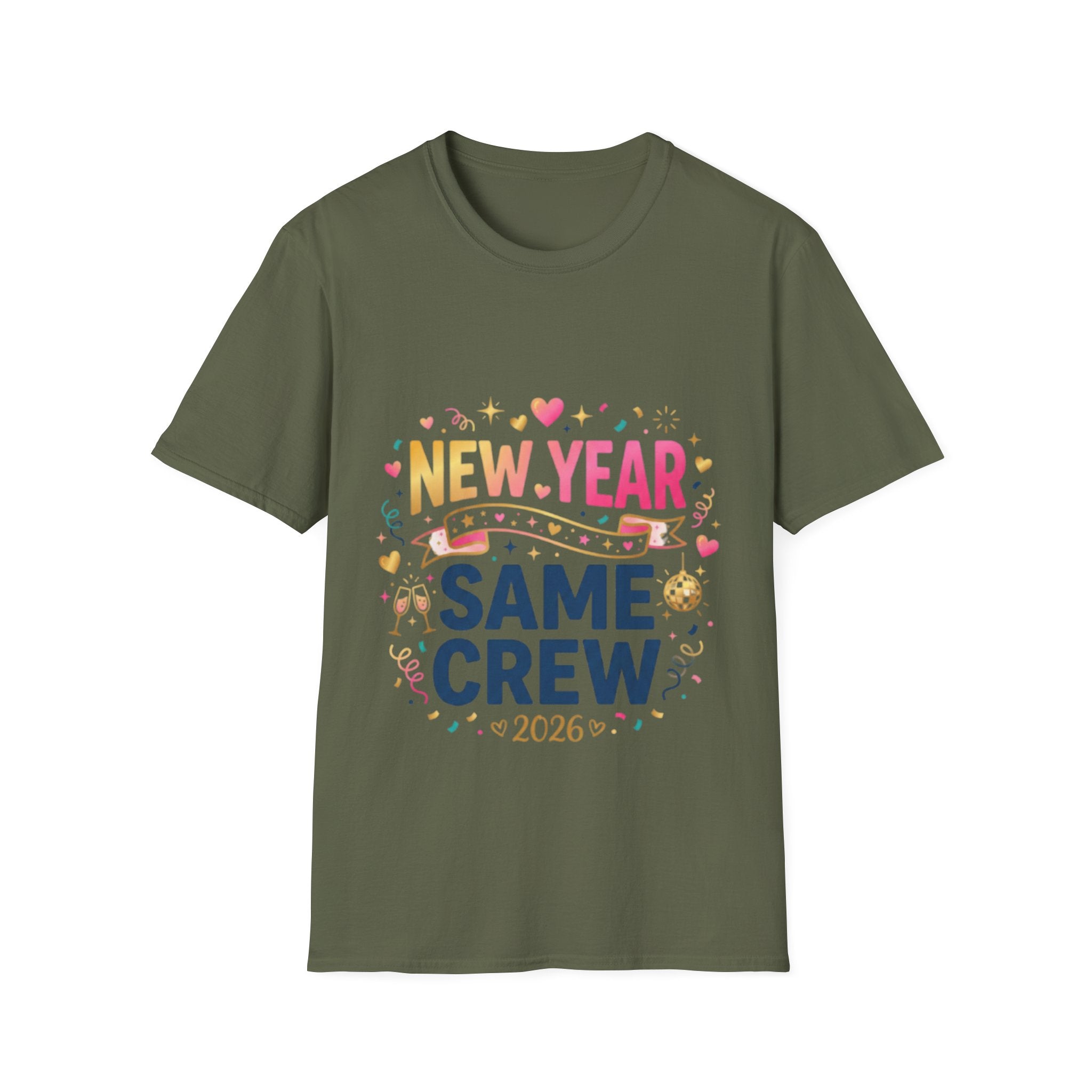 Trendy New Year Same Crew 2026 Streetwear Tee