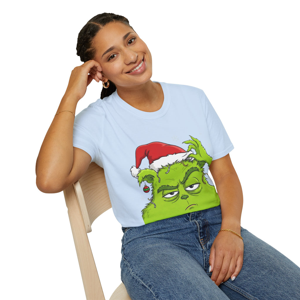 Grinch Holiday Mood T-shirt | Sarcastic Grinch Christmas Tee