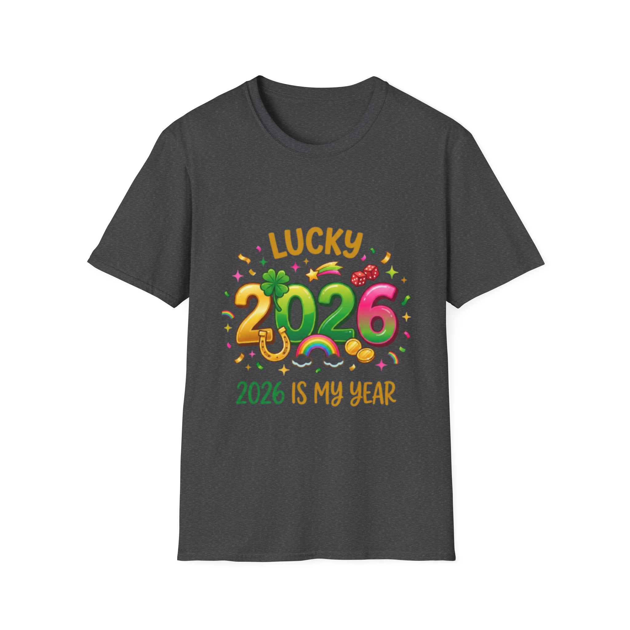 Lucky 2026 Streetwear T-Shirt - Trendy Urban Style