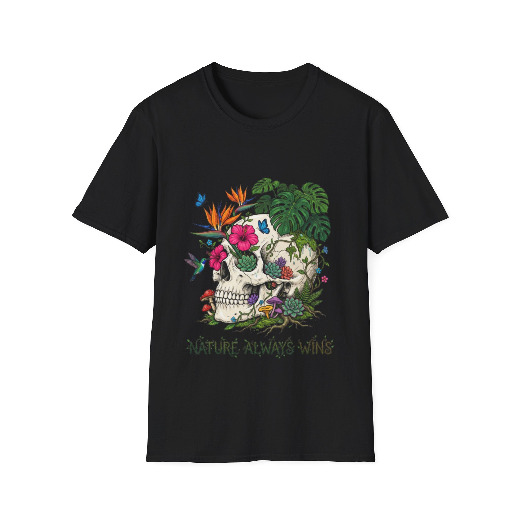 Nature Always Wins Skull Streetwear T-Shirt
