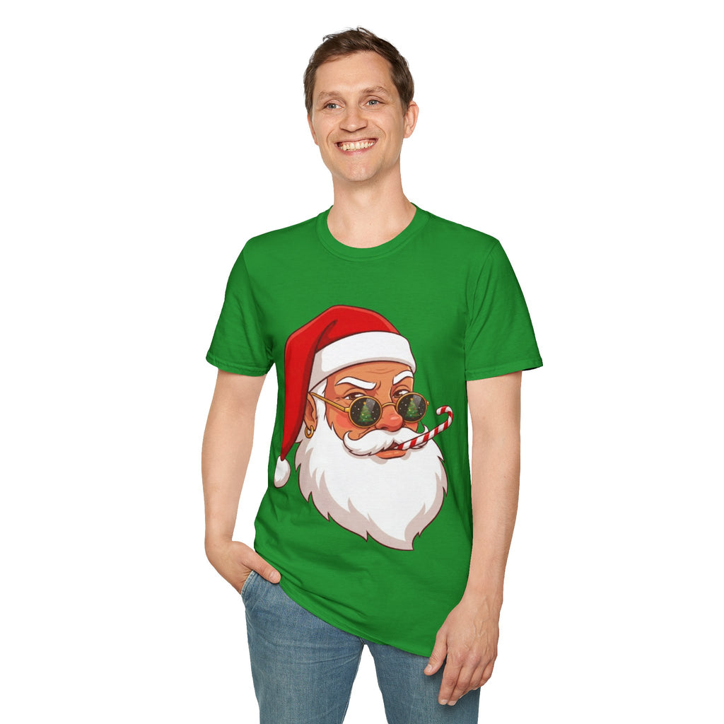 Stylish Santa Christmas Tee | Funny & Cool Holiday T-shirt