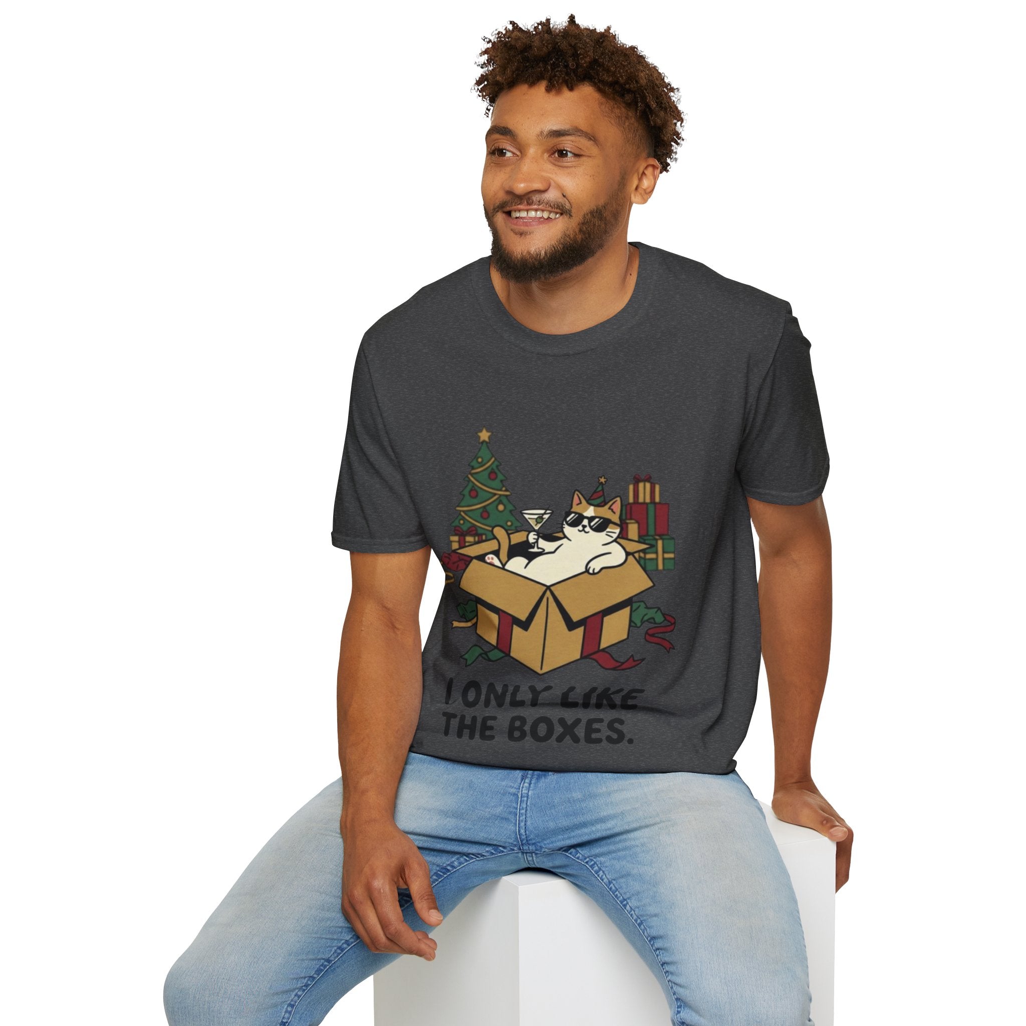 Cat Holiday Spirit Tee | Funny & Cool Christmas T-shirt