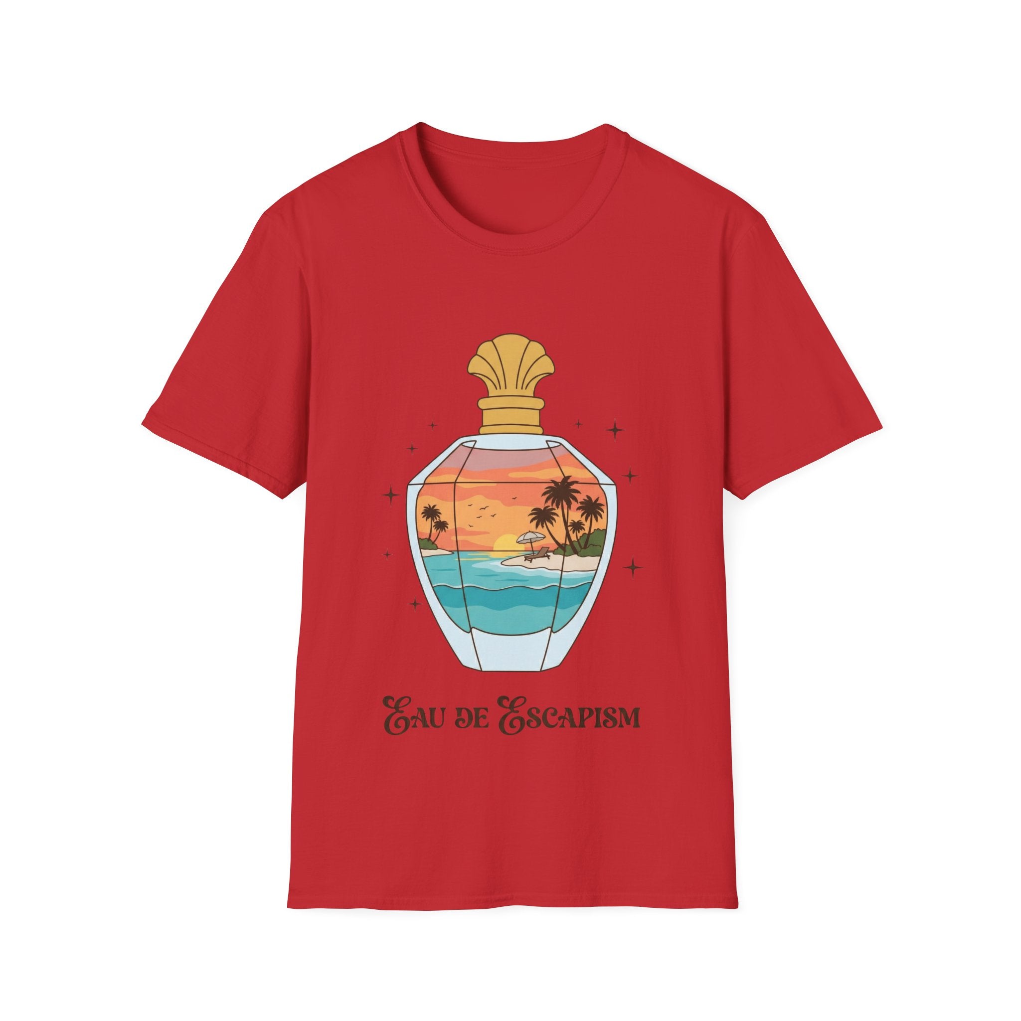 Eau De Escapism Graphic Tee - Dreamy Vacation Aesthetic T-shirt
