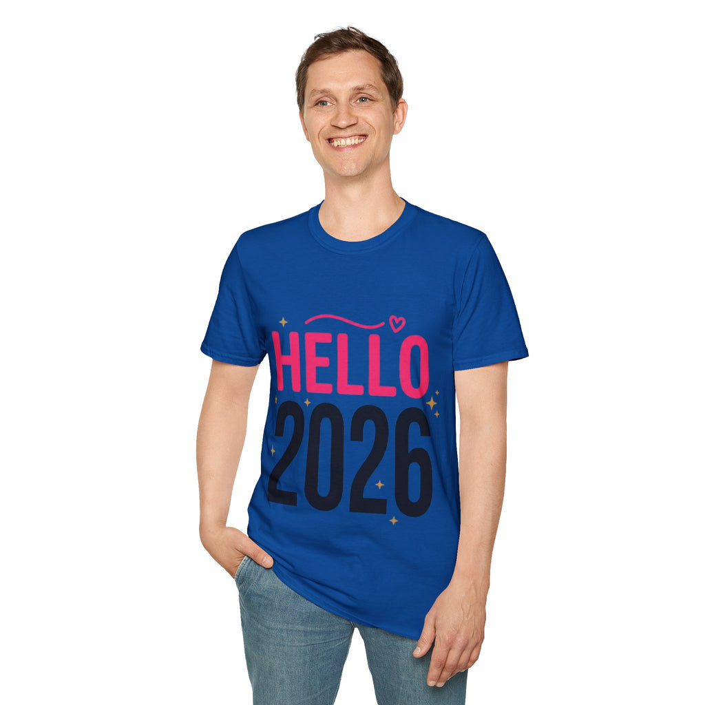 Hello 2026 New Year T-Shirt | Festive NYE Graphic Tee