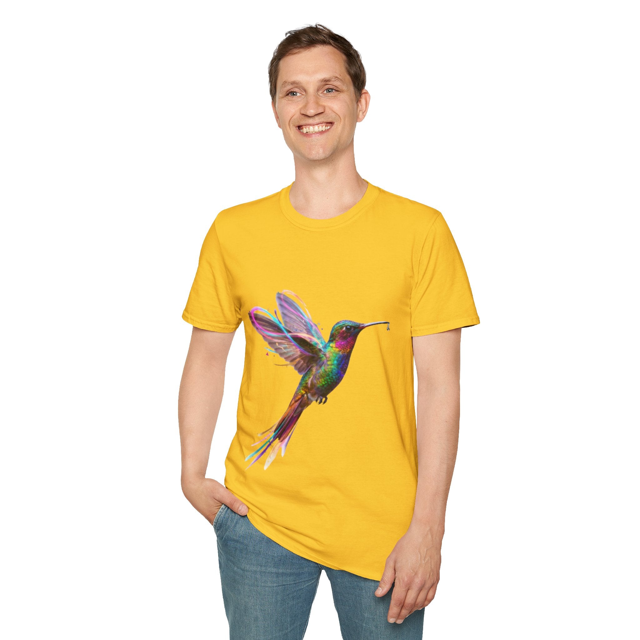 Vibrant Hummingbird Urban Streetwear Tee