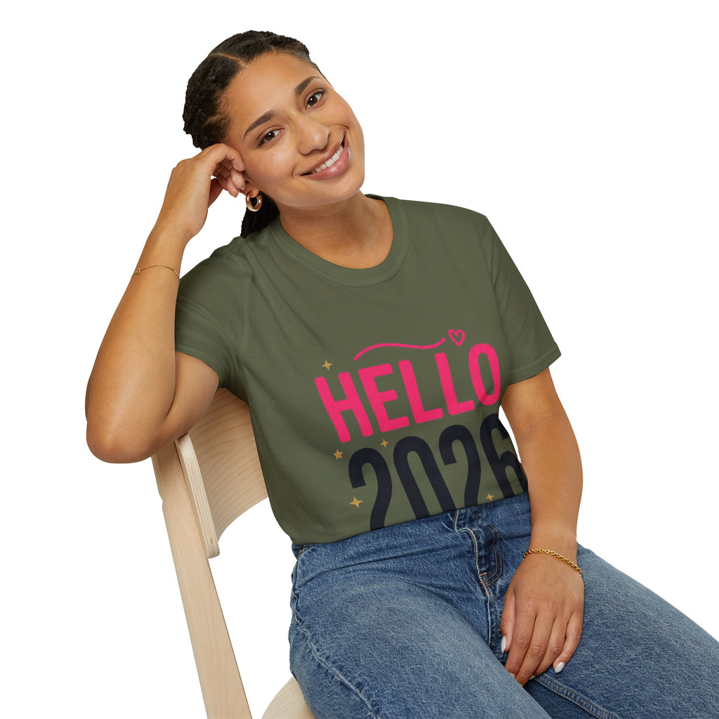 Hello 2026 New Year T-Shirt | Festive NYE Graphic Tee