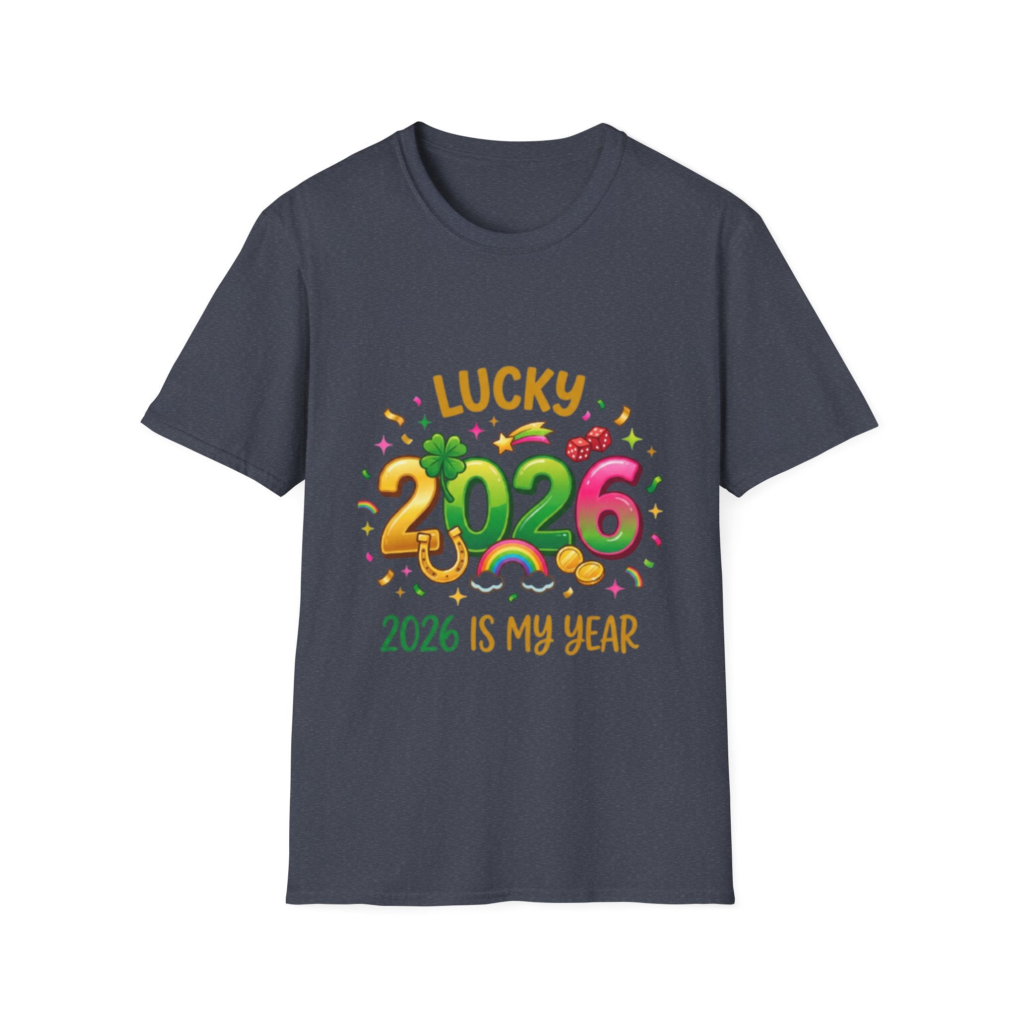 Lucky 2026 Streetwear T-Shirt - Trendy Urban Style