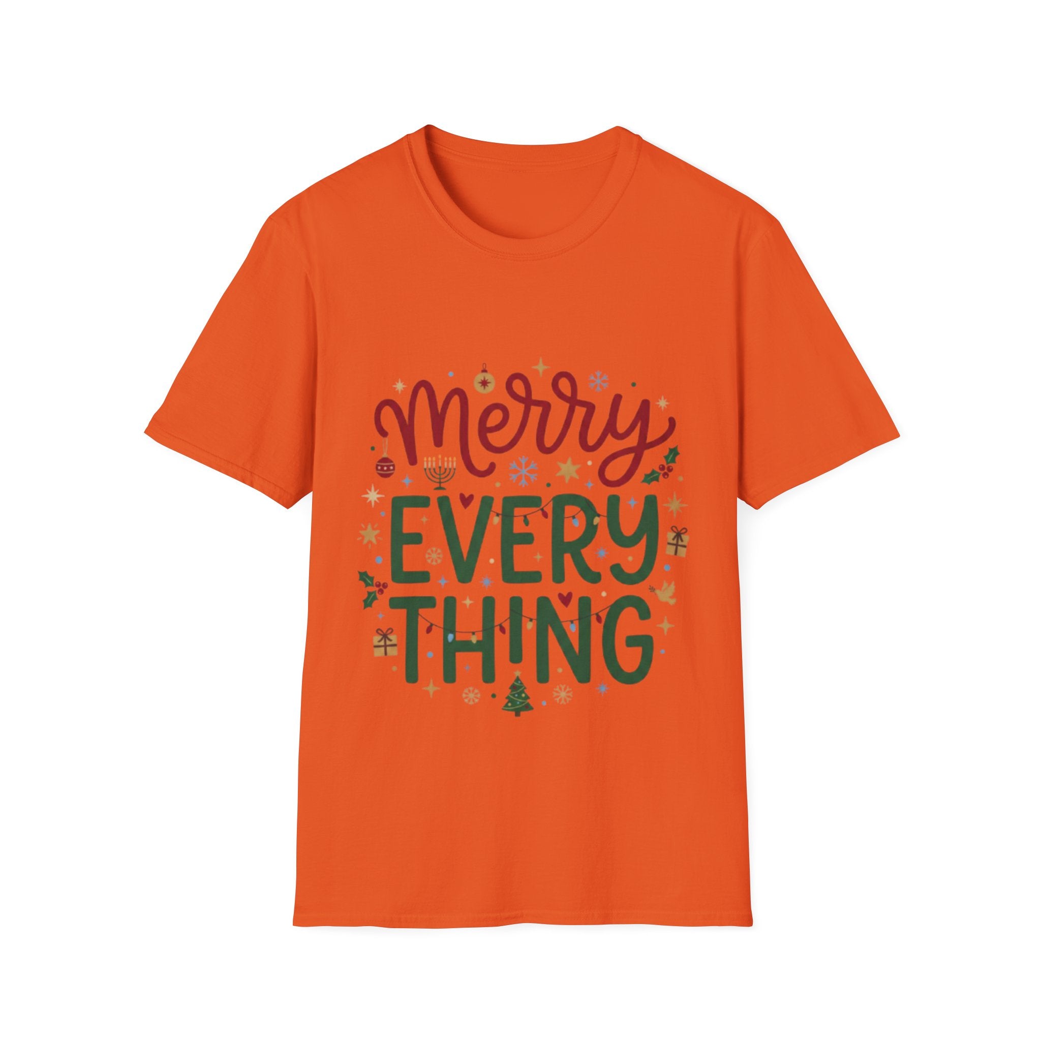 Trendy 'Merry Everything' Holiday T-Shirt