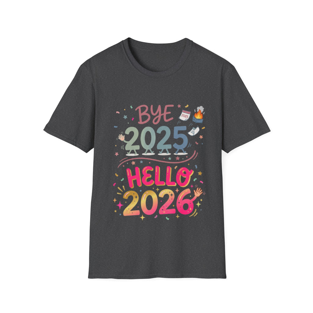 Trendy Urban Bye 2025 Hello 2026 T-Shirt