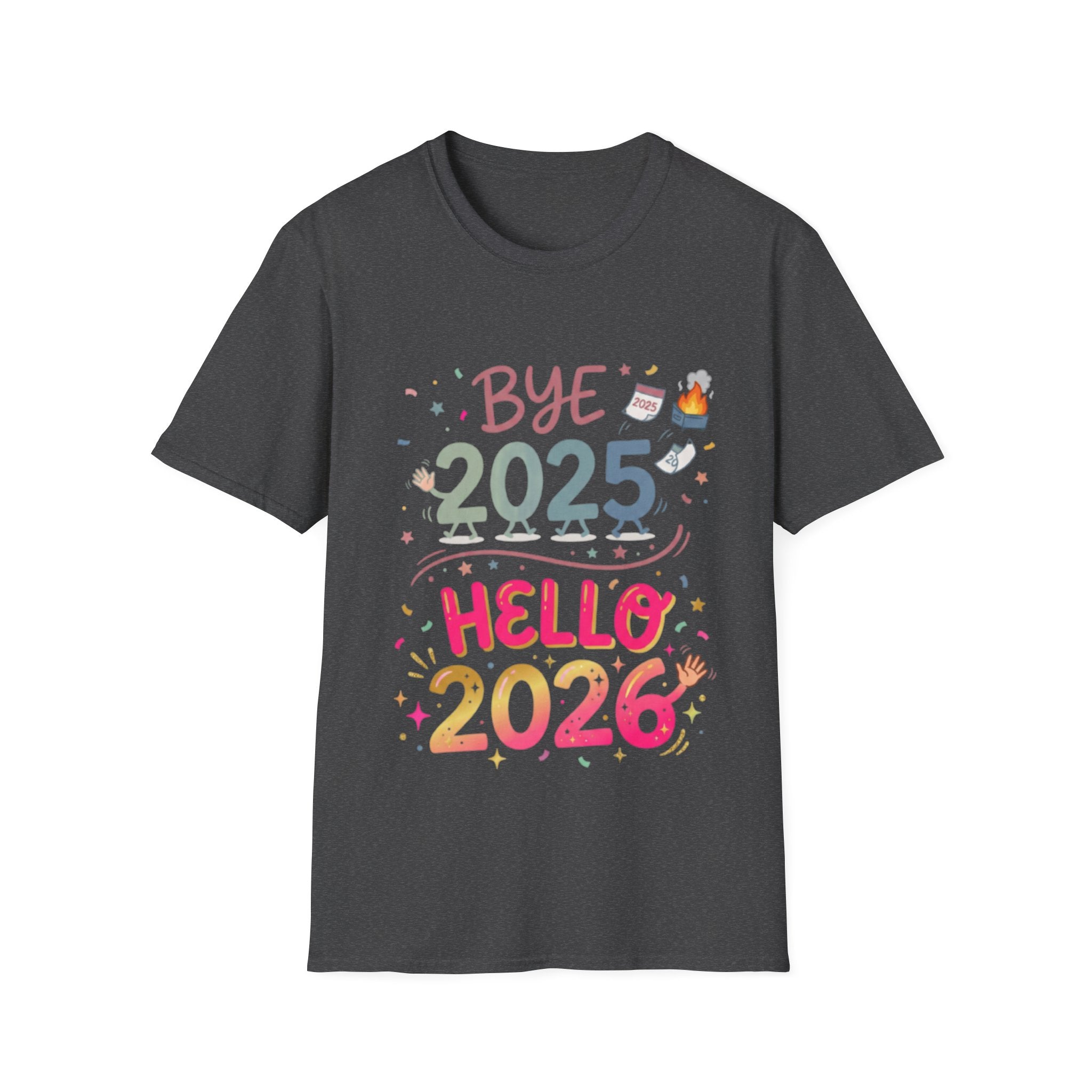 Trendy Urban Bye 2025 Hello 2026 T-Shirt