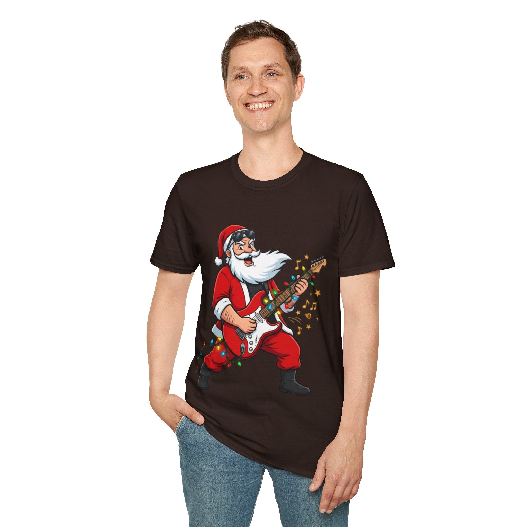 Rockin' Santa Tee | Funny & Cool Christmas T-shirt