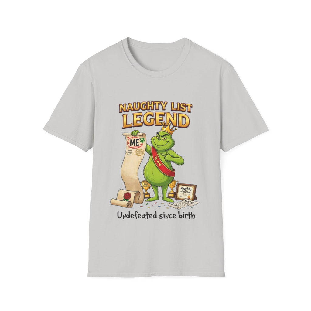 Naughty List Legend Tee | Funny Grinch Christmas T-shirt
